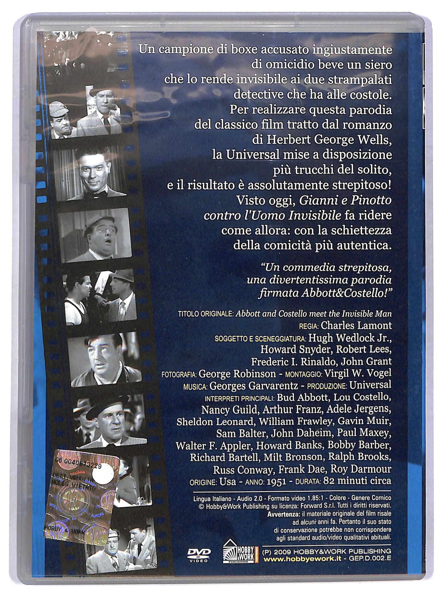 EBOND Gianni e Pinotto Contro L'uomo Invisibile DVD Editoriale D781013