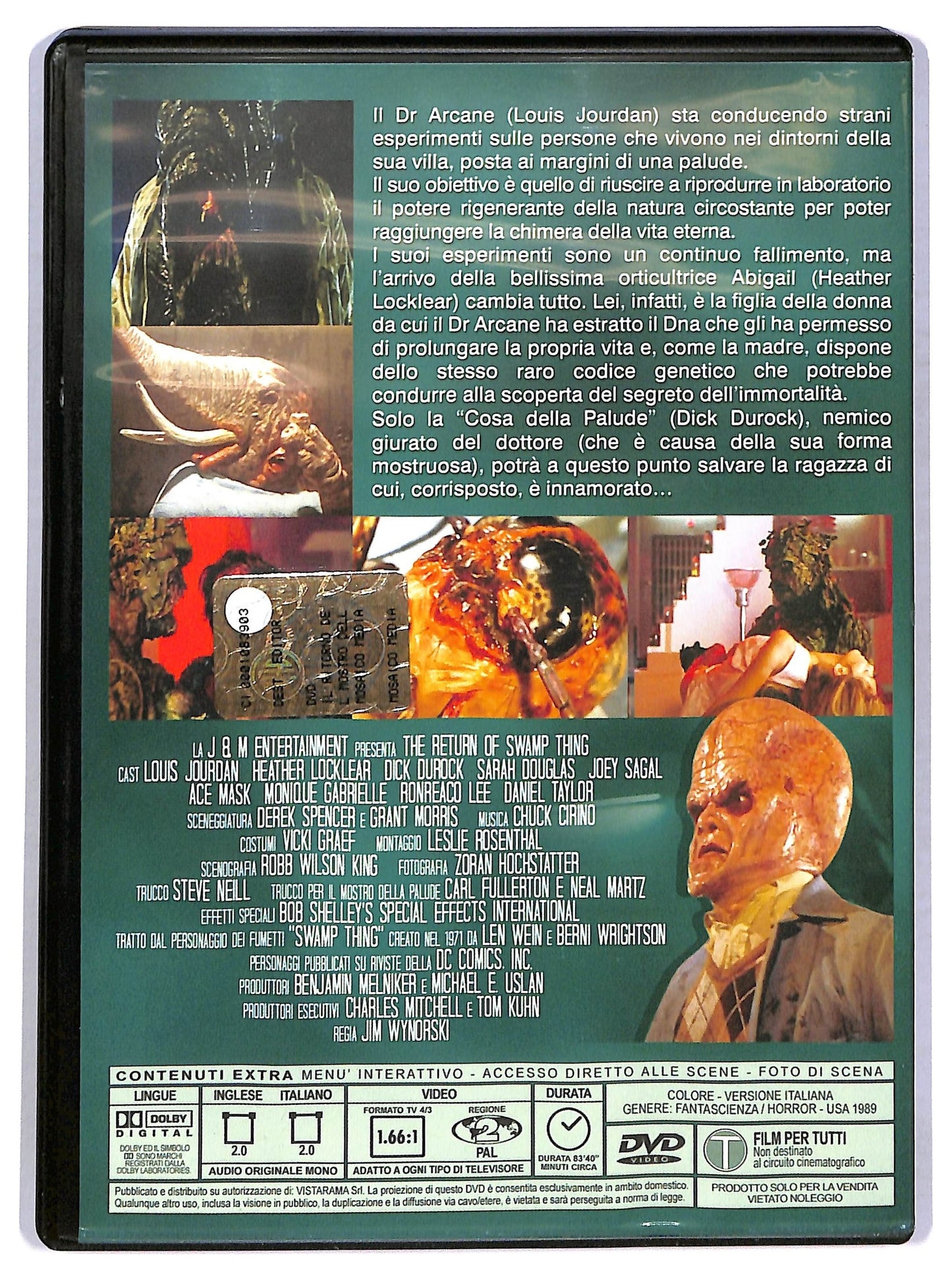 EBOND Il ritorno del mostro della palude EDITORIALE DVD D781017