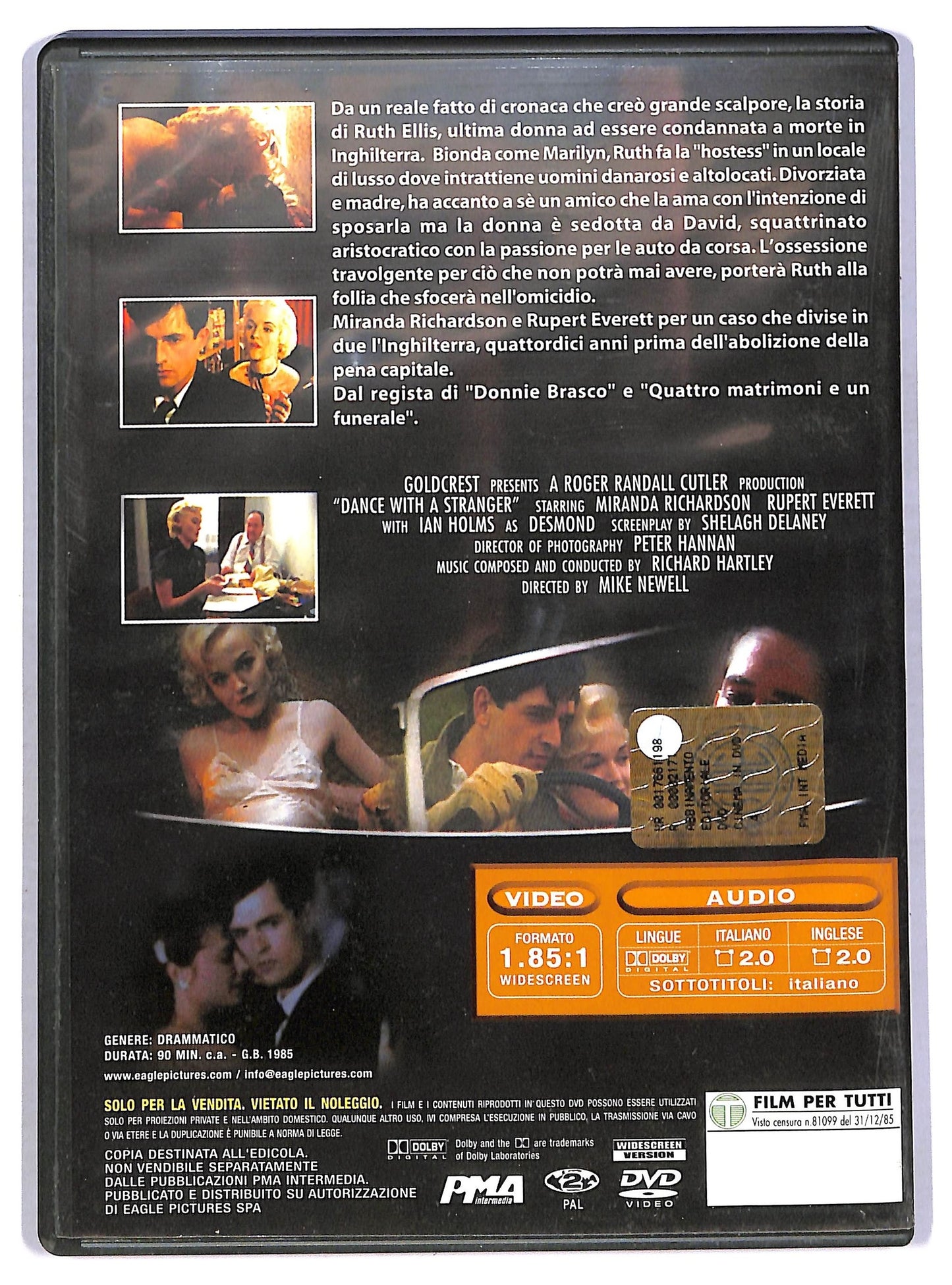 EBOND Ballando con uno sconosciuto DVD EDITORIALE D781060