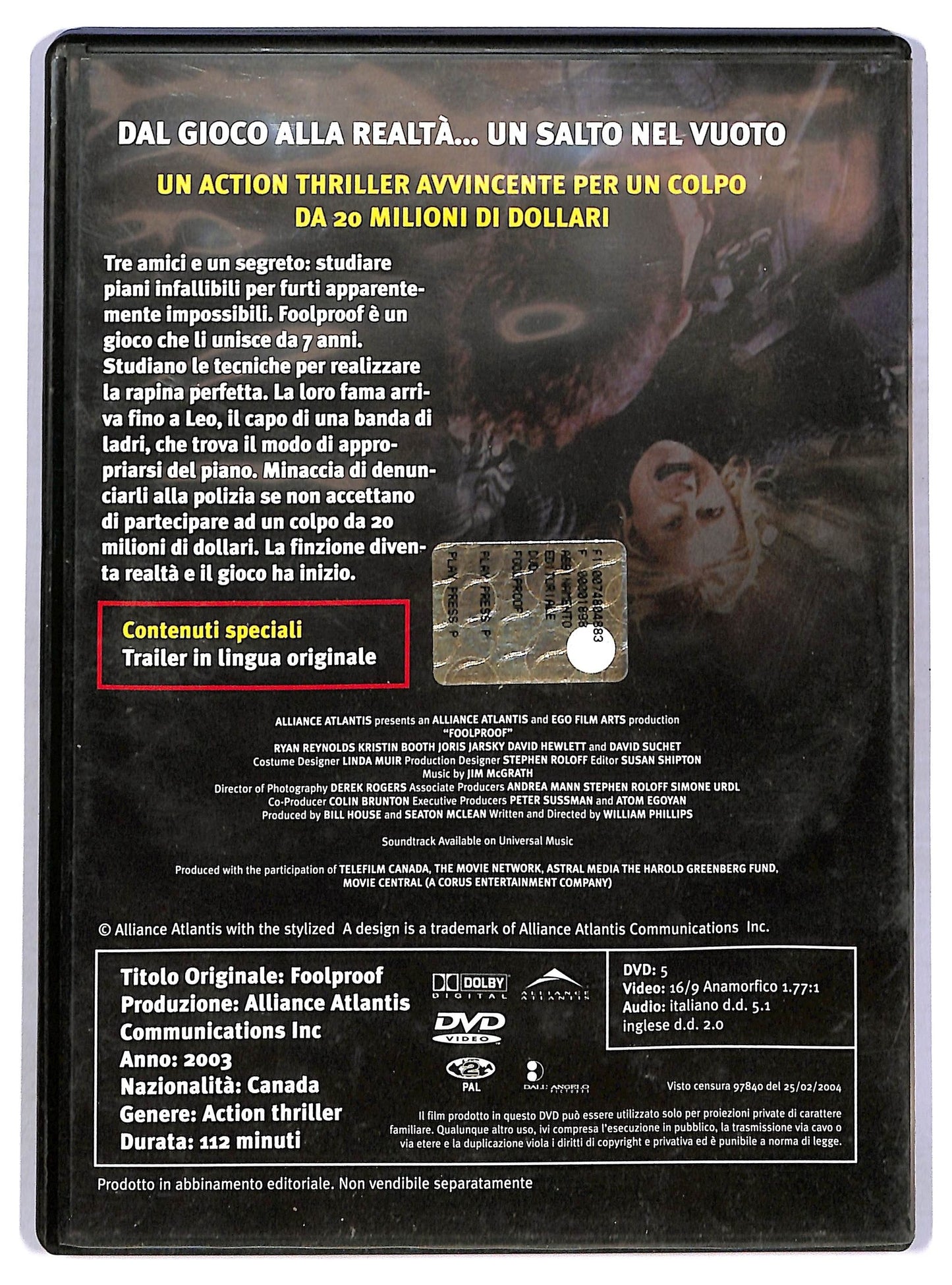 EBOND Foolproof EDITORIALE DVD D781132
