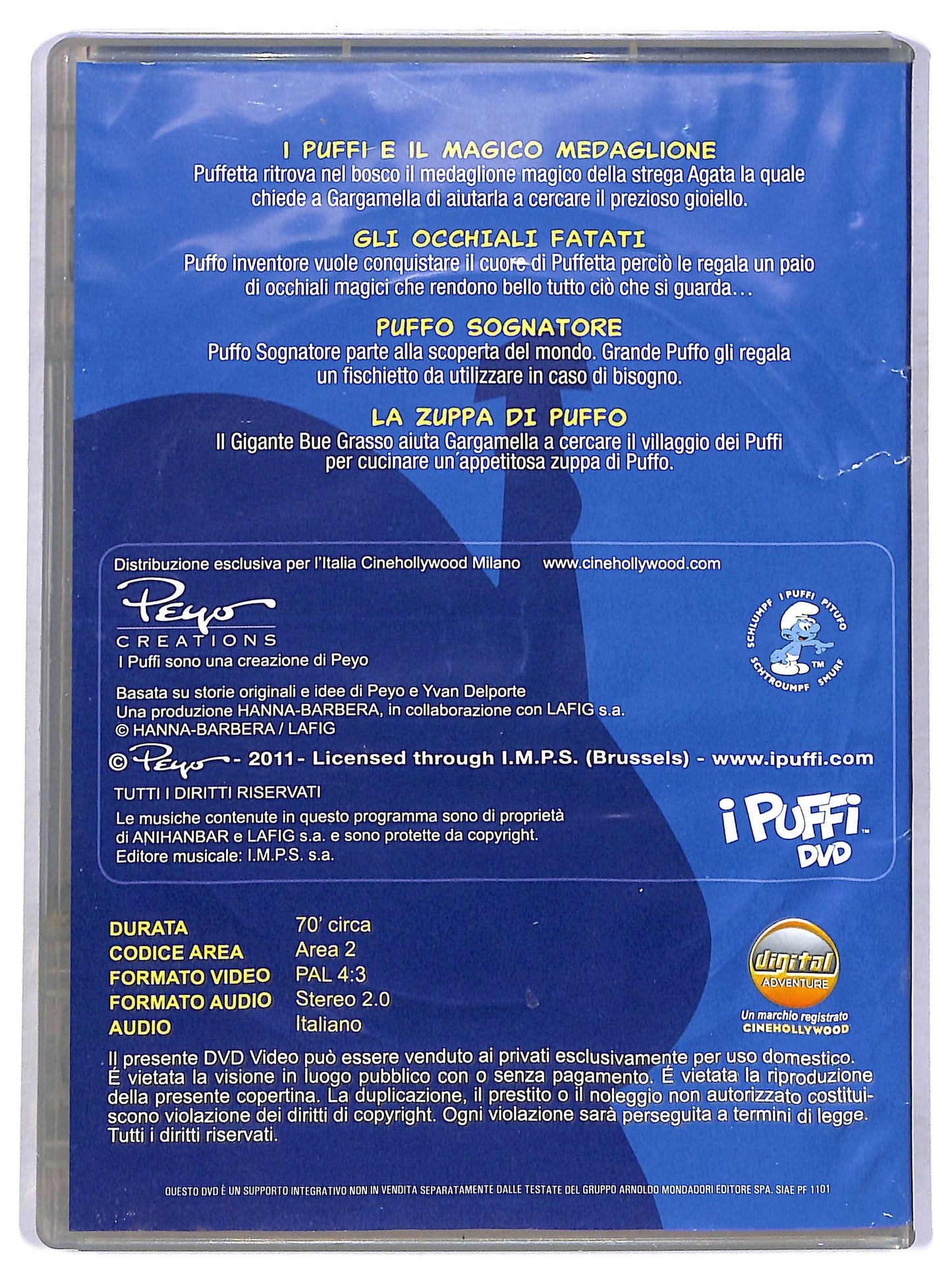 EBOND I Puffi Vol.1 - I Puffi e il magico medaglione EDITORIALE DVD D781133