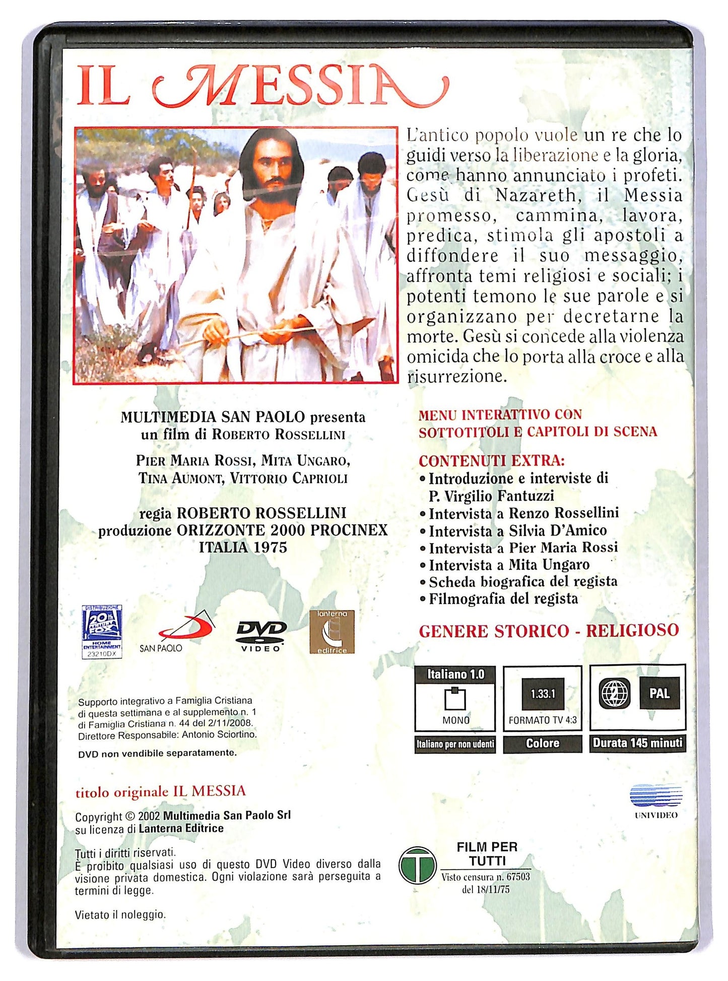EBOND Il Messia EDITORIALE DVD D781423