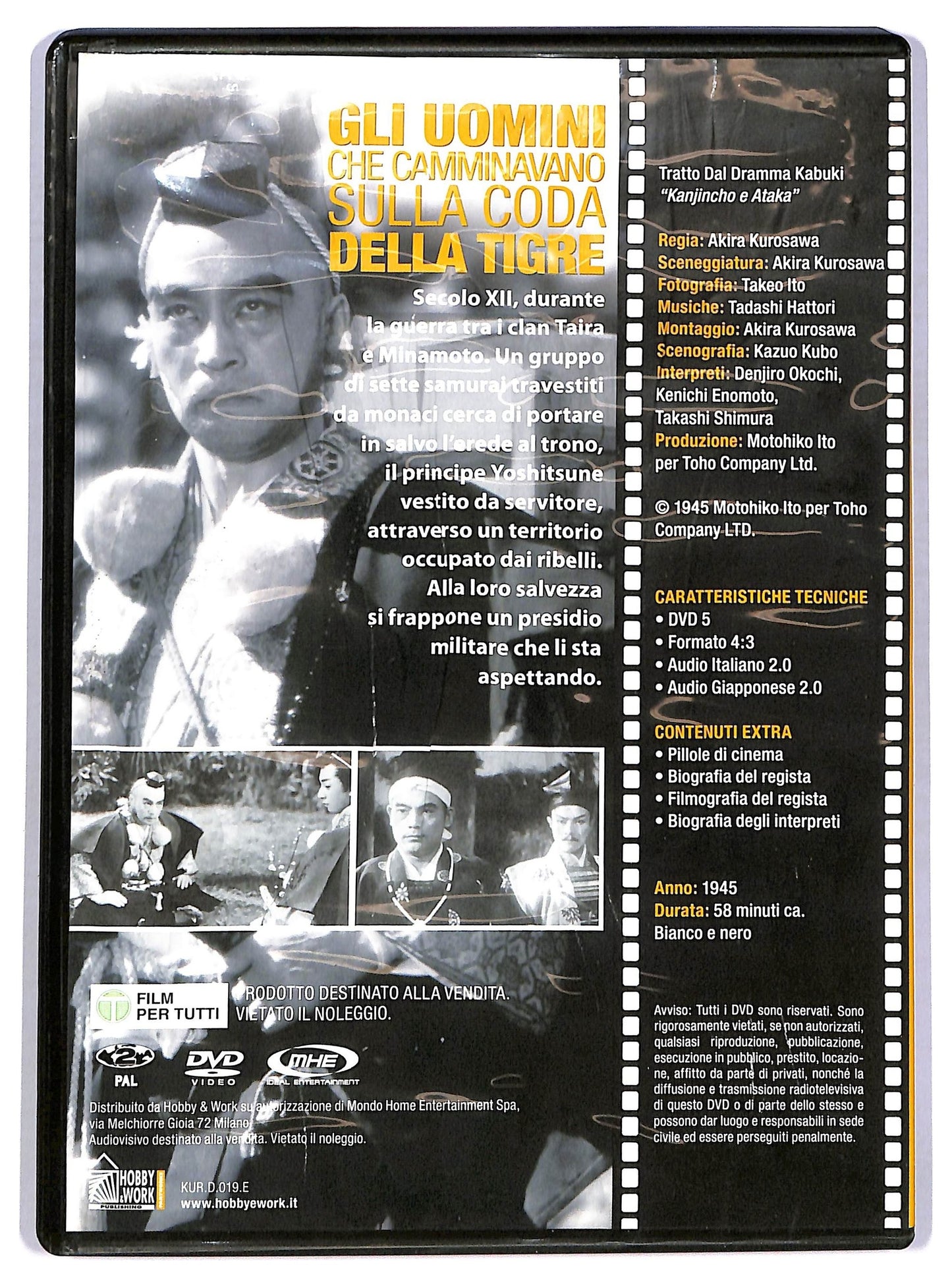 EBOND Gli uomini che camminavano sulla coda della tigre DVD D781440