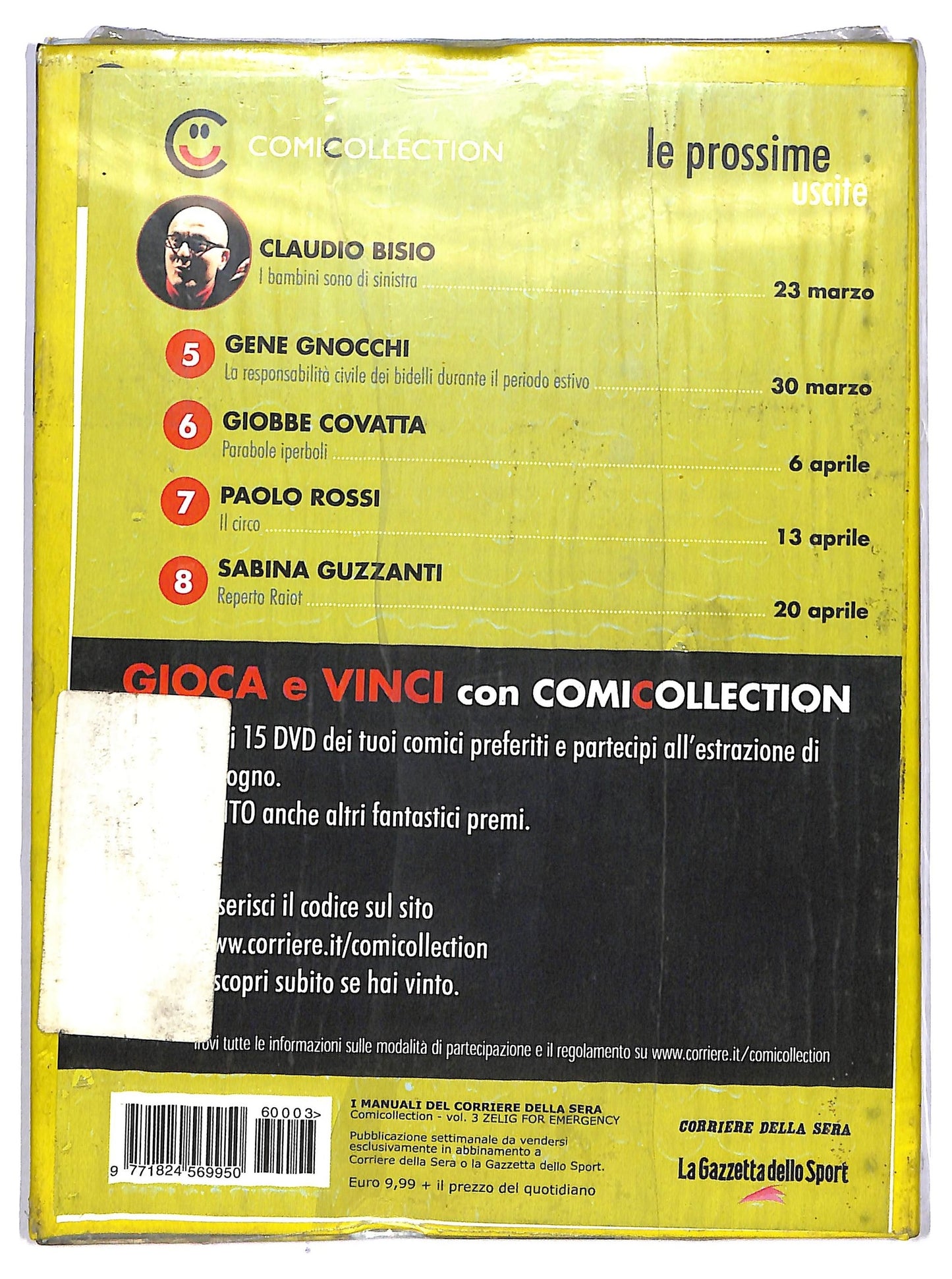 EBOND ComiCollection Vol 3 - Zelig for Emergency EDITORIALE DVD D781446