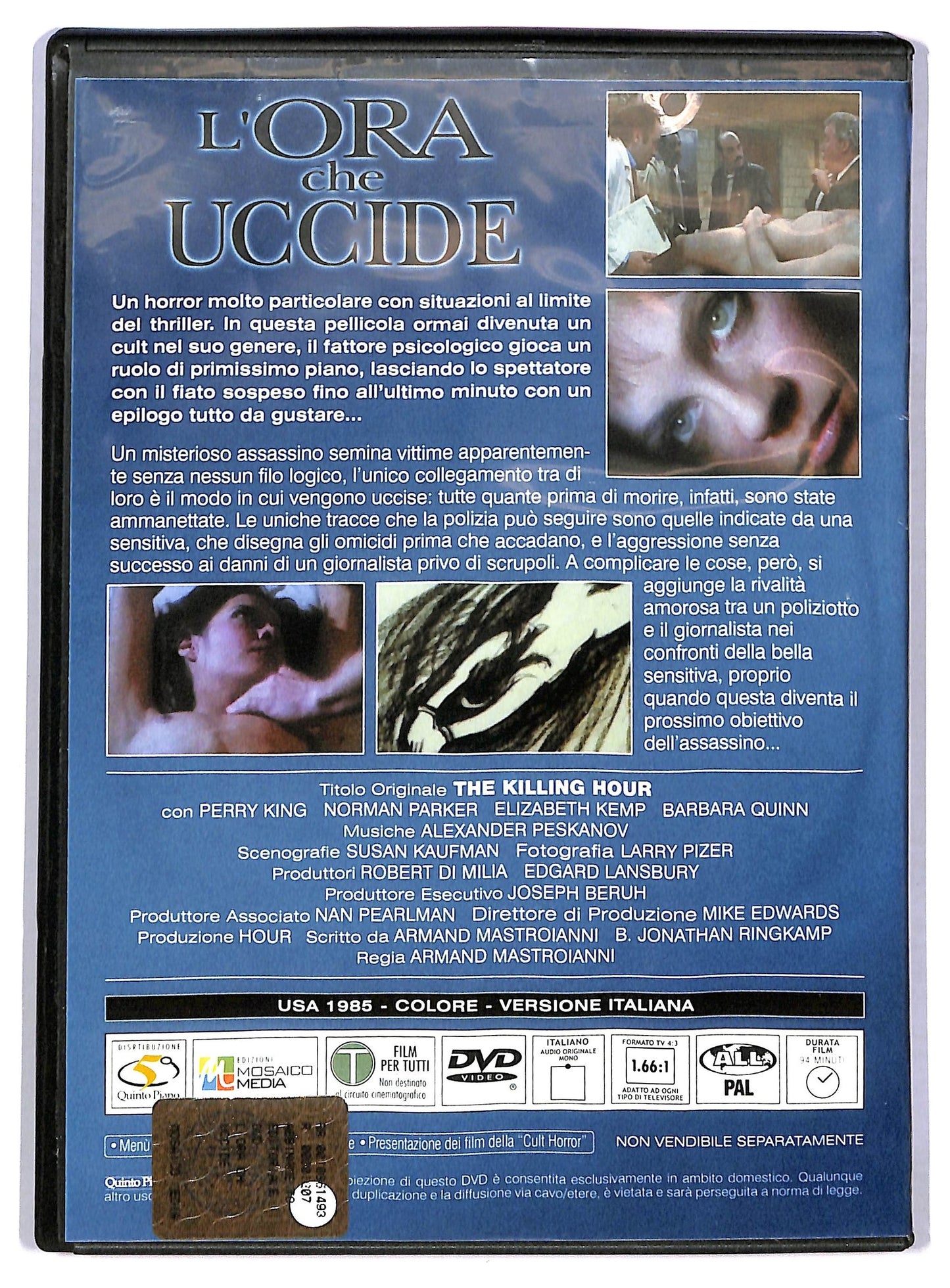 EBOND L'ora che uccide EDITORIALE DVD D781509
