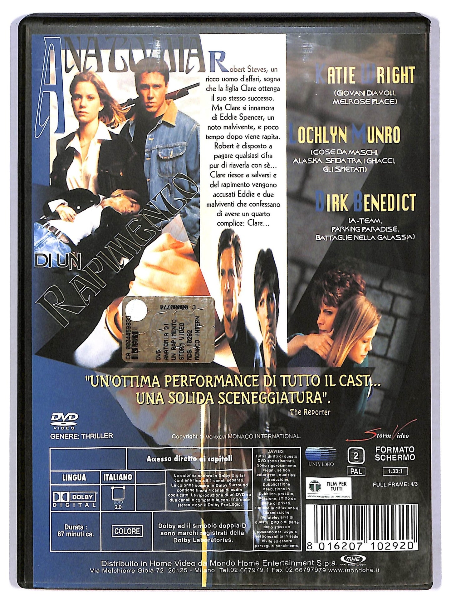 EBOND Anatomia di un rapimento DVD D781524