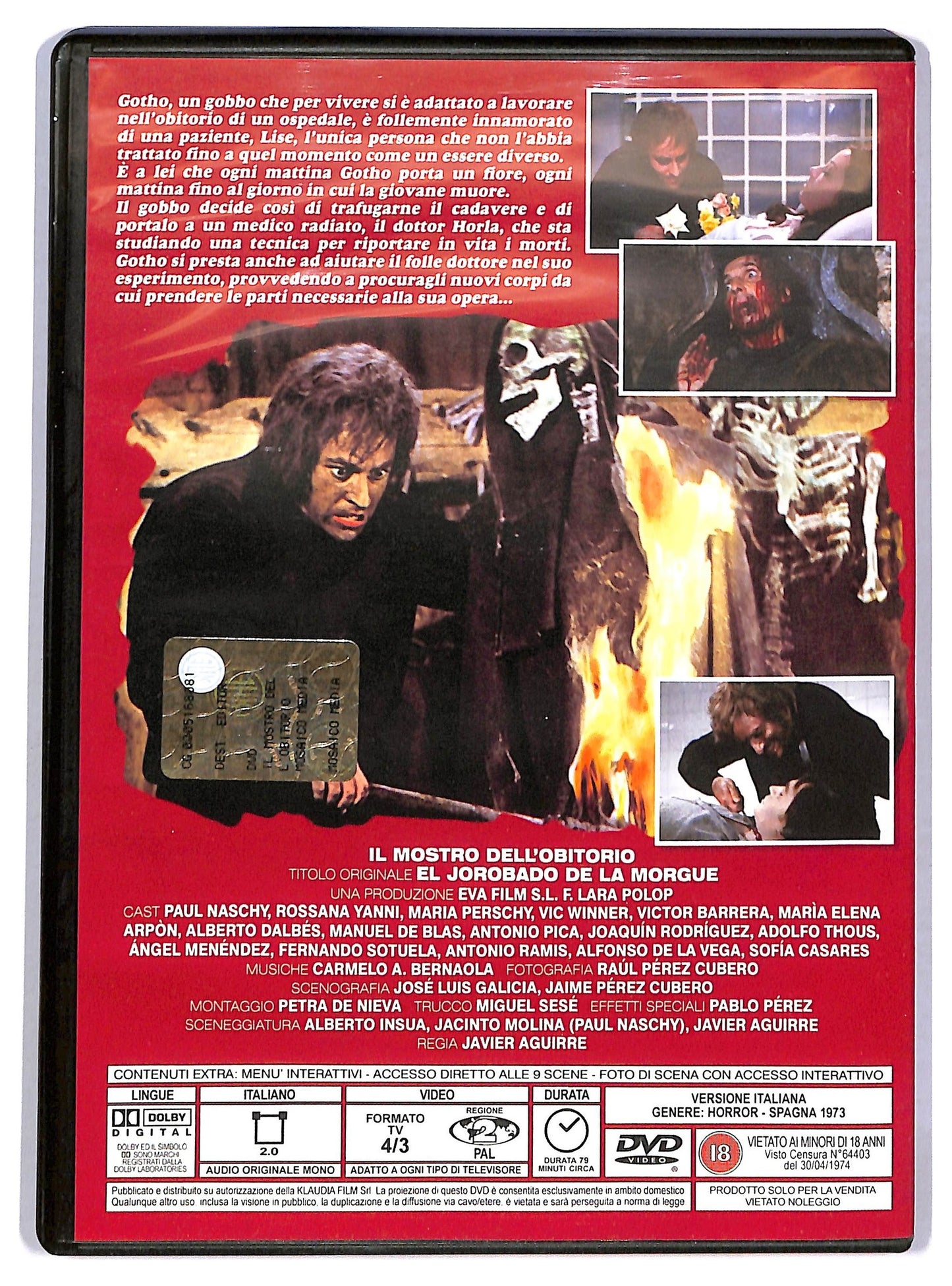 EBOND Il Mostro Dell'obitorio DVD D781629