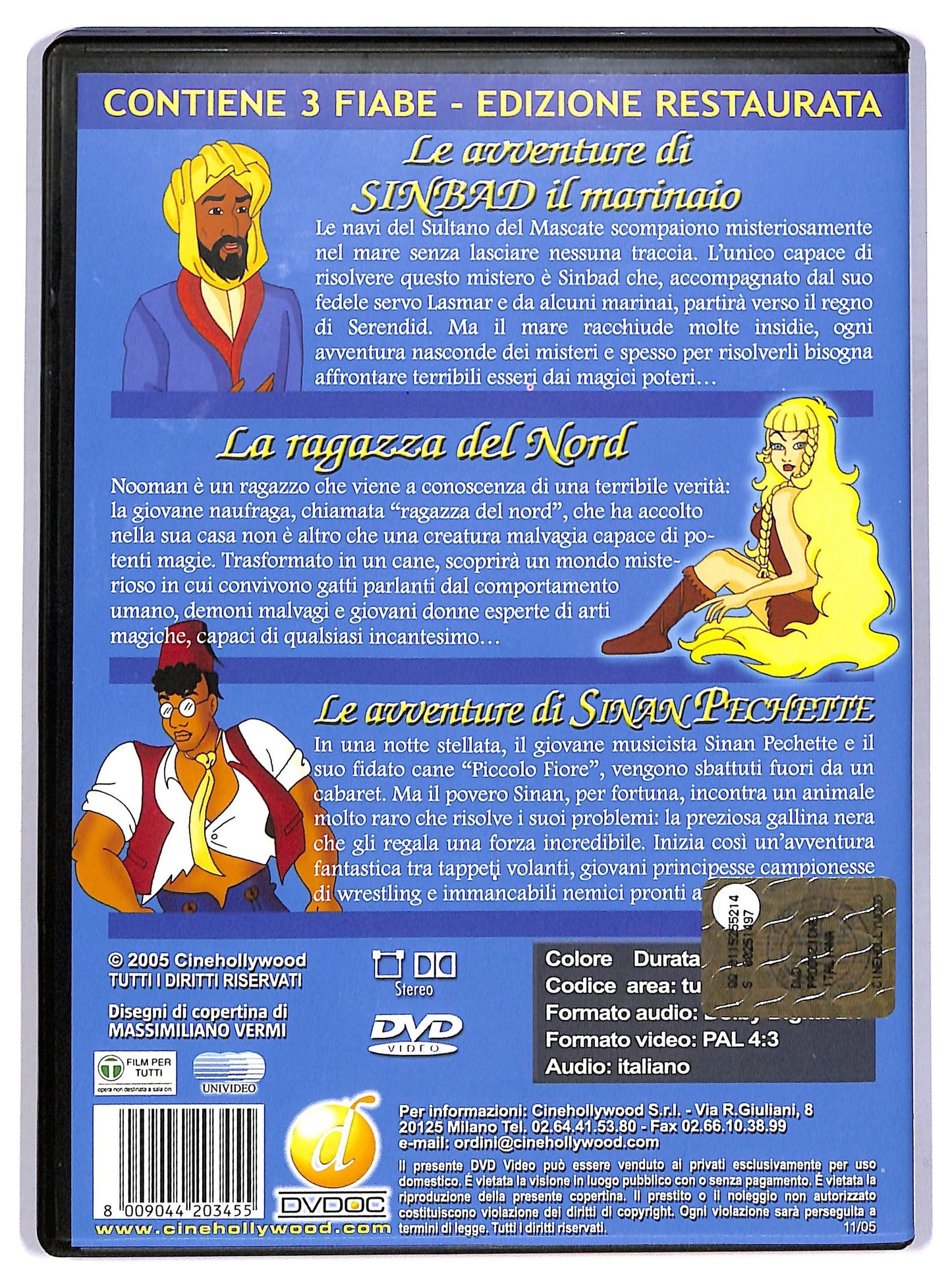 EBOND Le avventure di Sinbad il marinaio + La ragazza del nord + Le avventure di Sinan Pechette DVD D781748