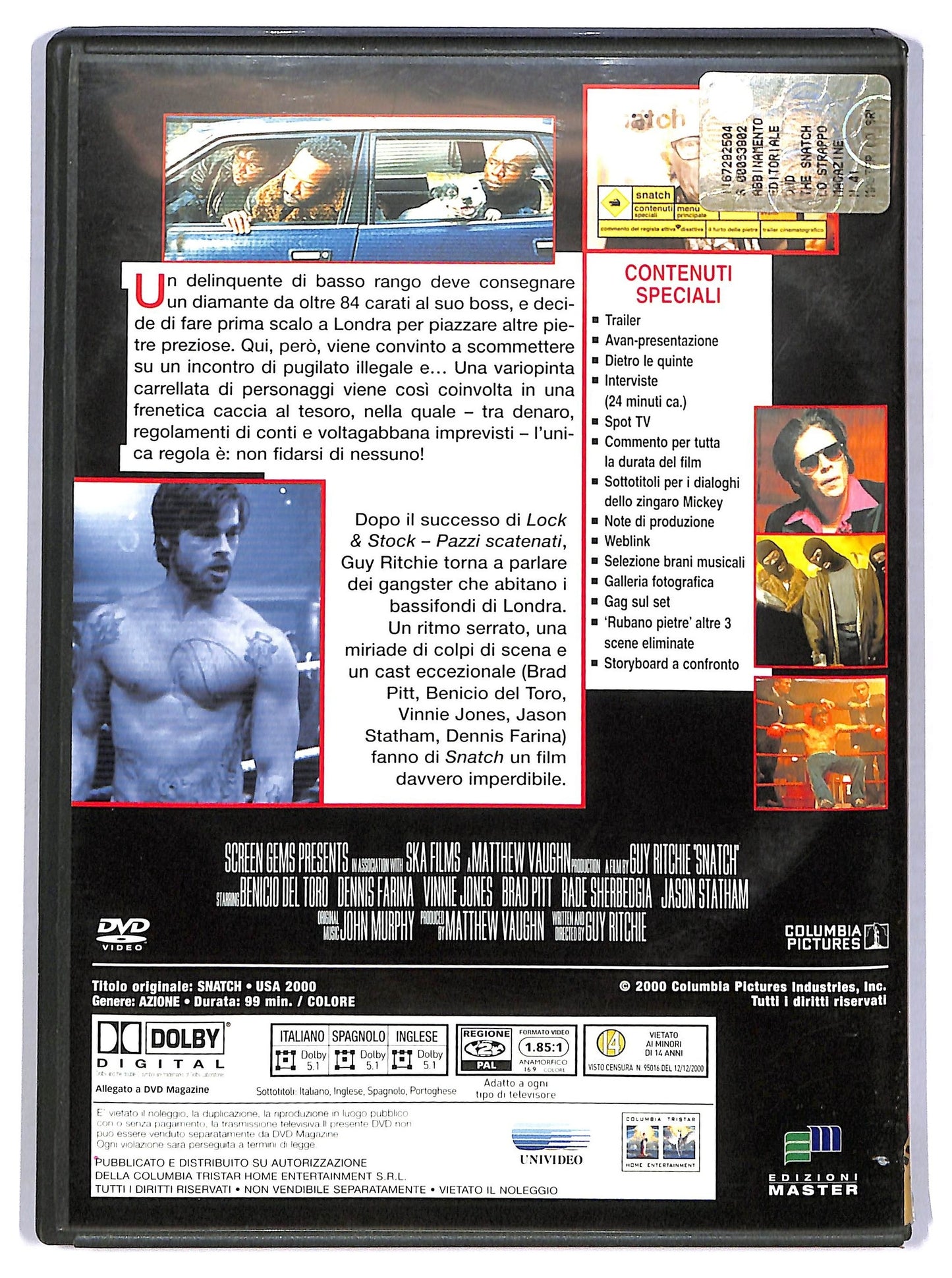 EBOND Snatch - Lo strappo EDITORIALE DVD D781926