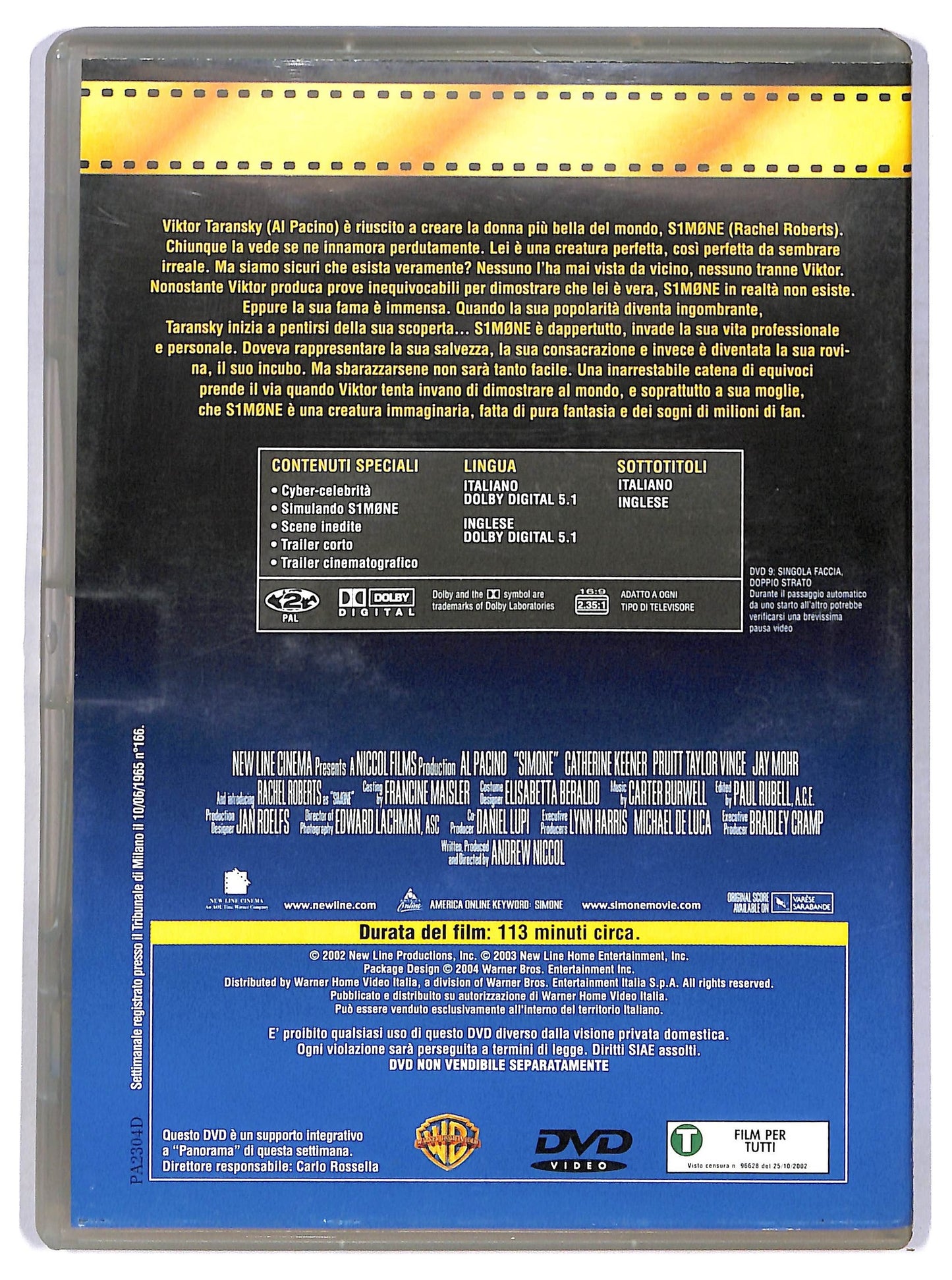 EBOND S1m0ne EDITORIALE DVD D781942