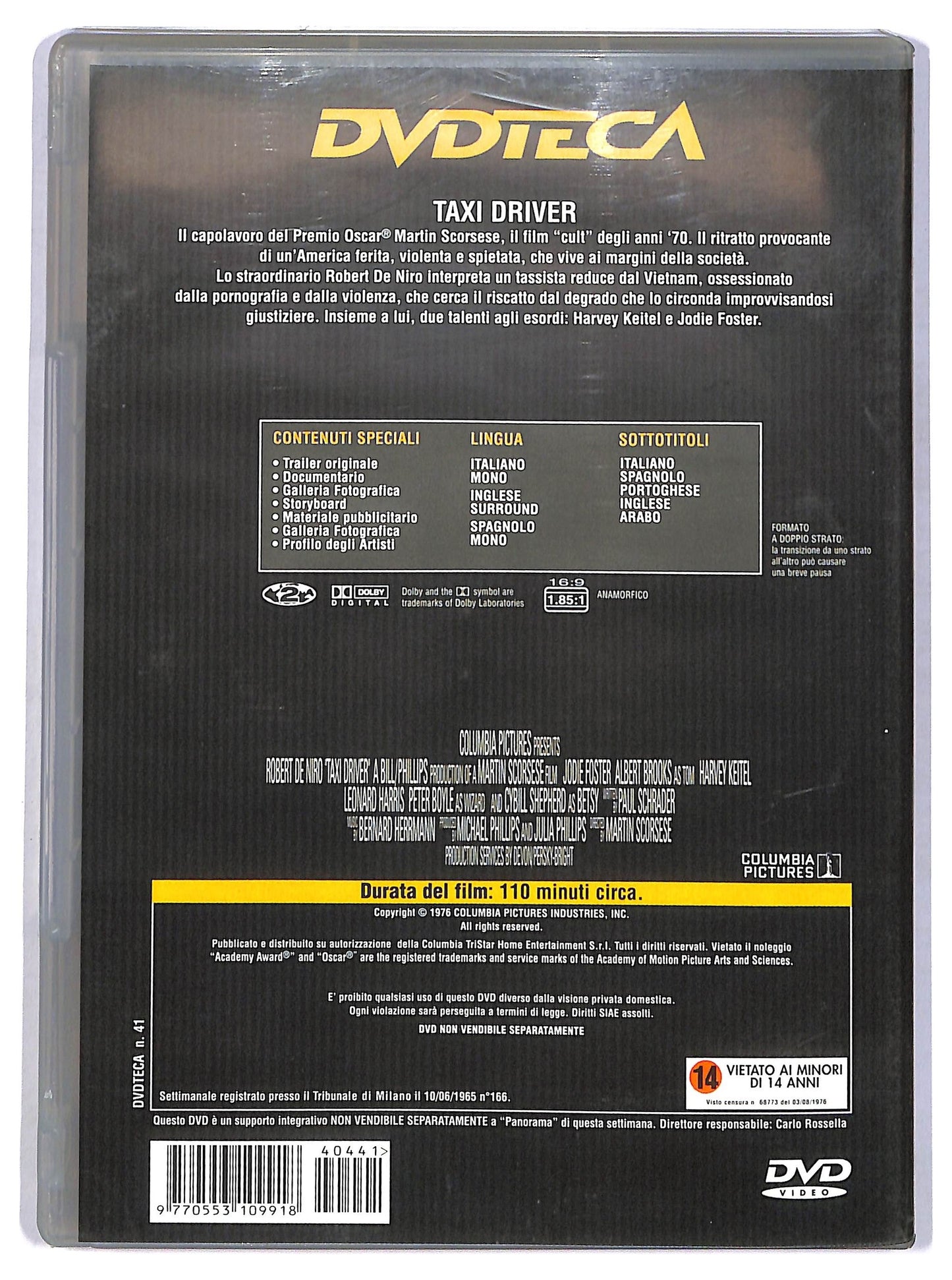 EBOND Taxi Driver EDITORIALE DVD D782008