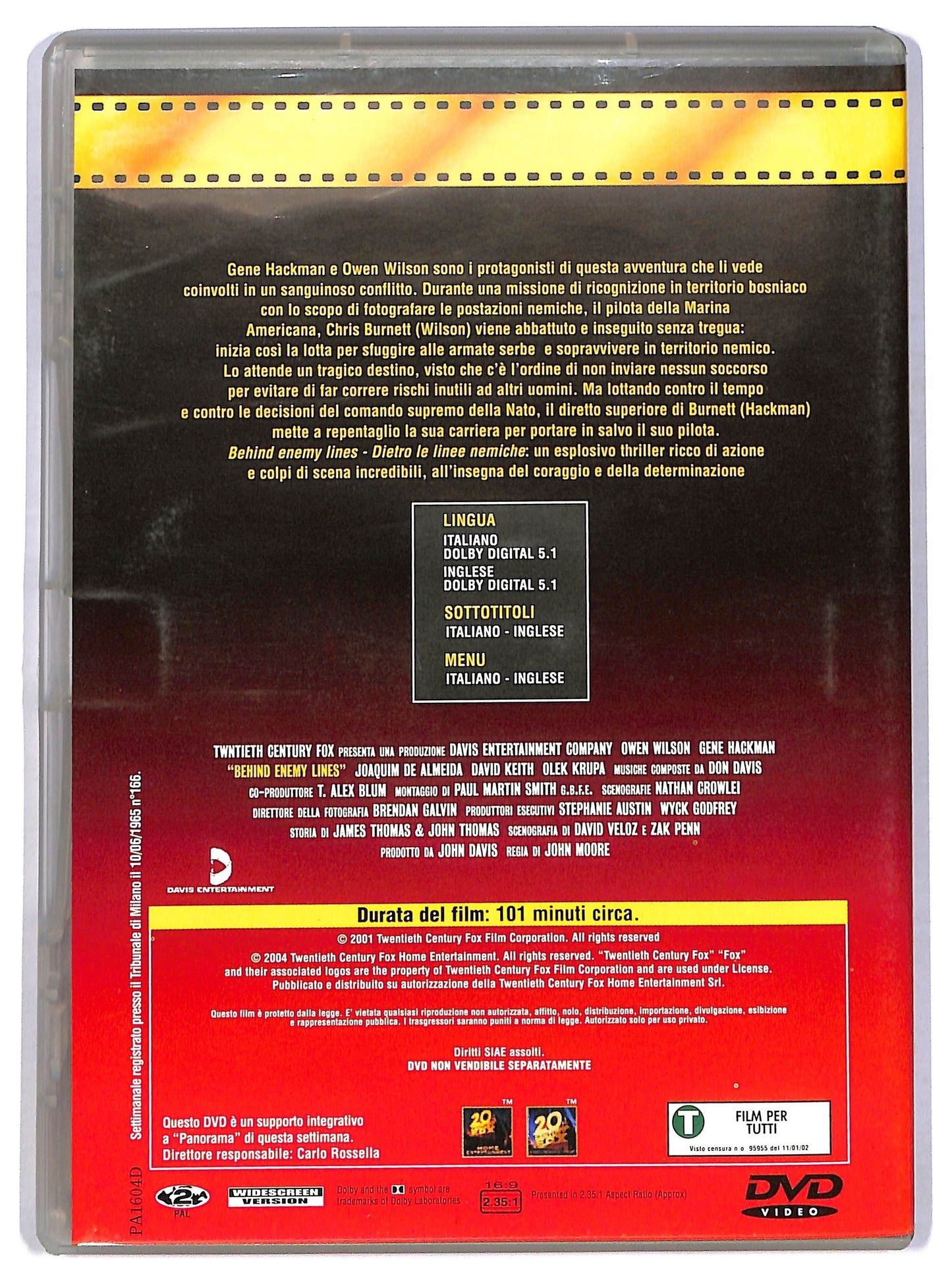 EBOND Behind Enemy Lines - Dietro le linee nemiche EDITORIALE DVD D782060