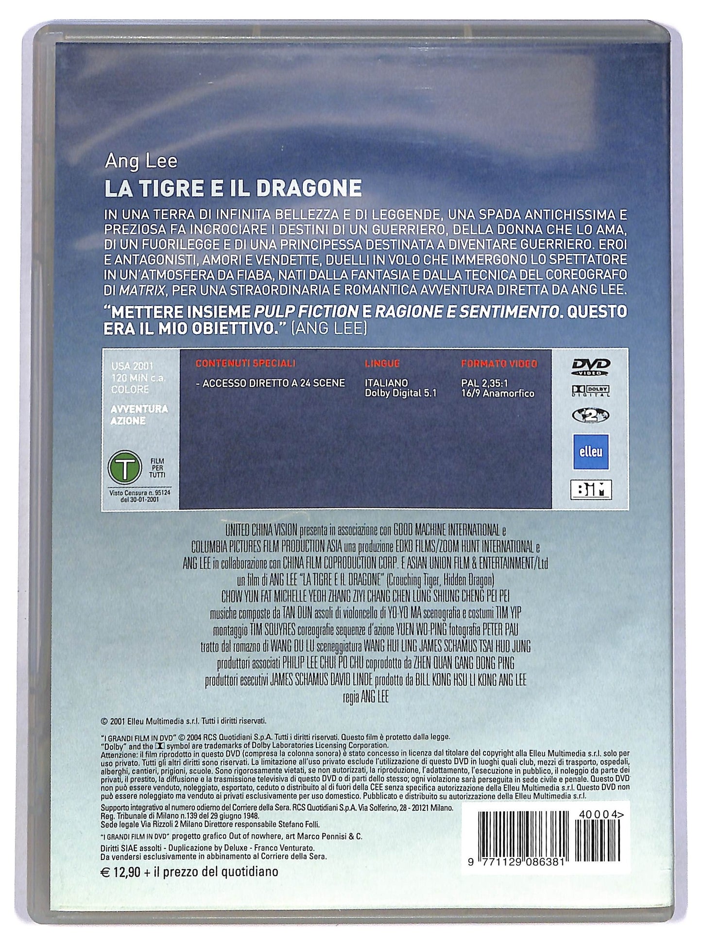 EBOND La tigre e il dragone EDITORIALE DVD D782207