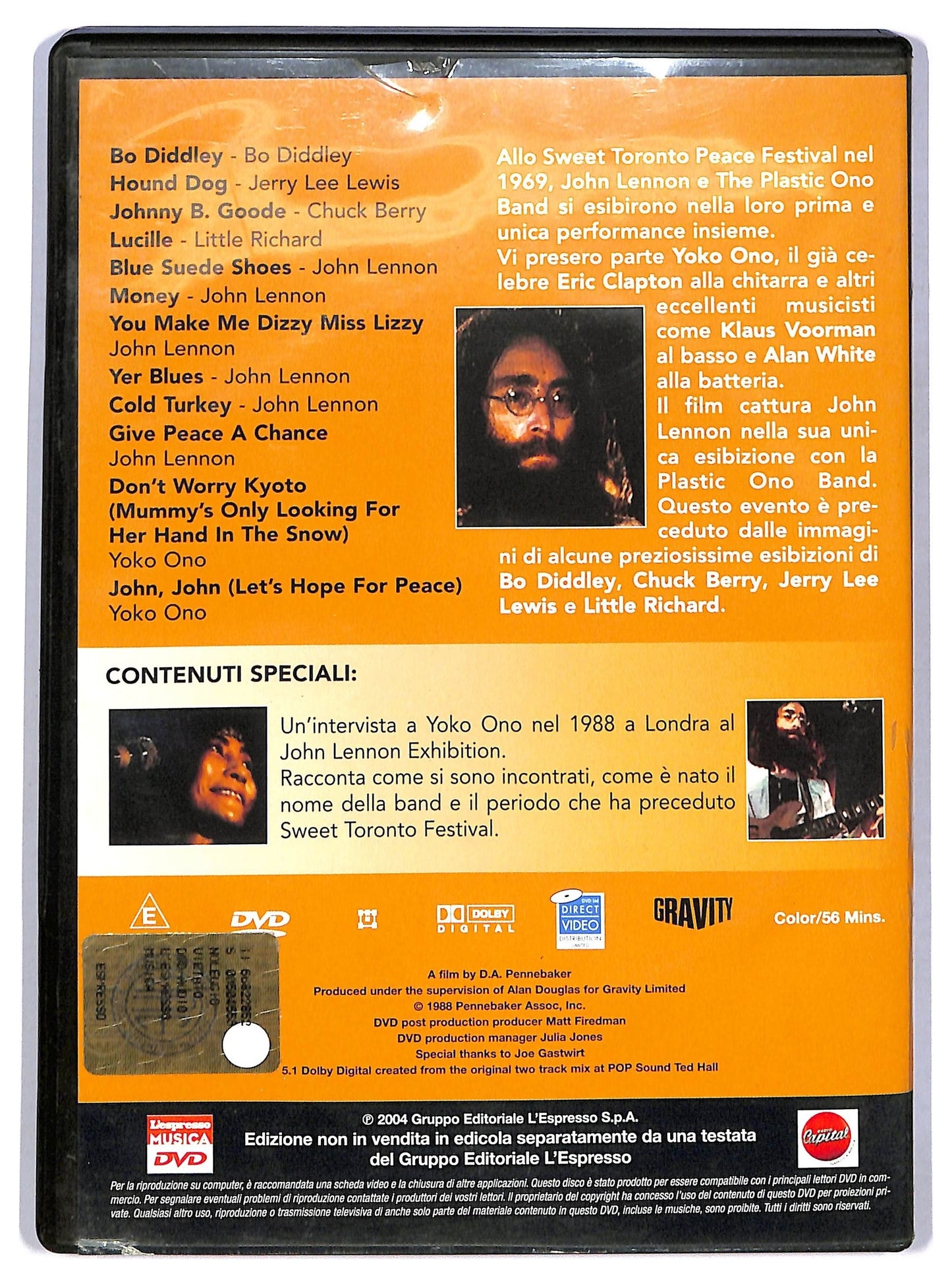 EBOND Sweet Toronto John Lennon EDITORIALE DVD D782233
