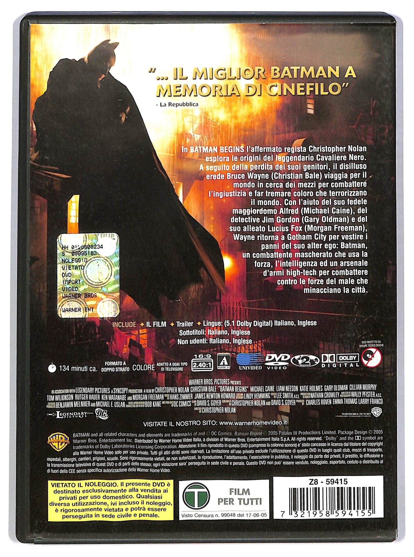 EBOND batman begins DVD D782415
