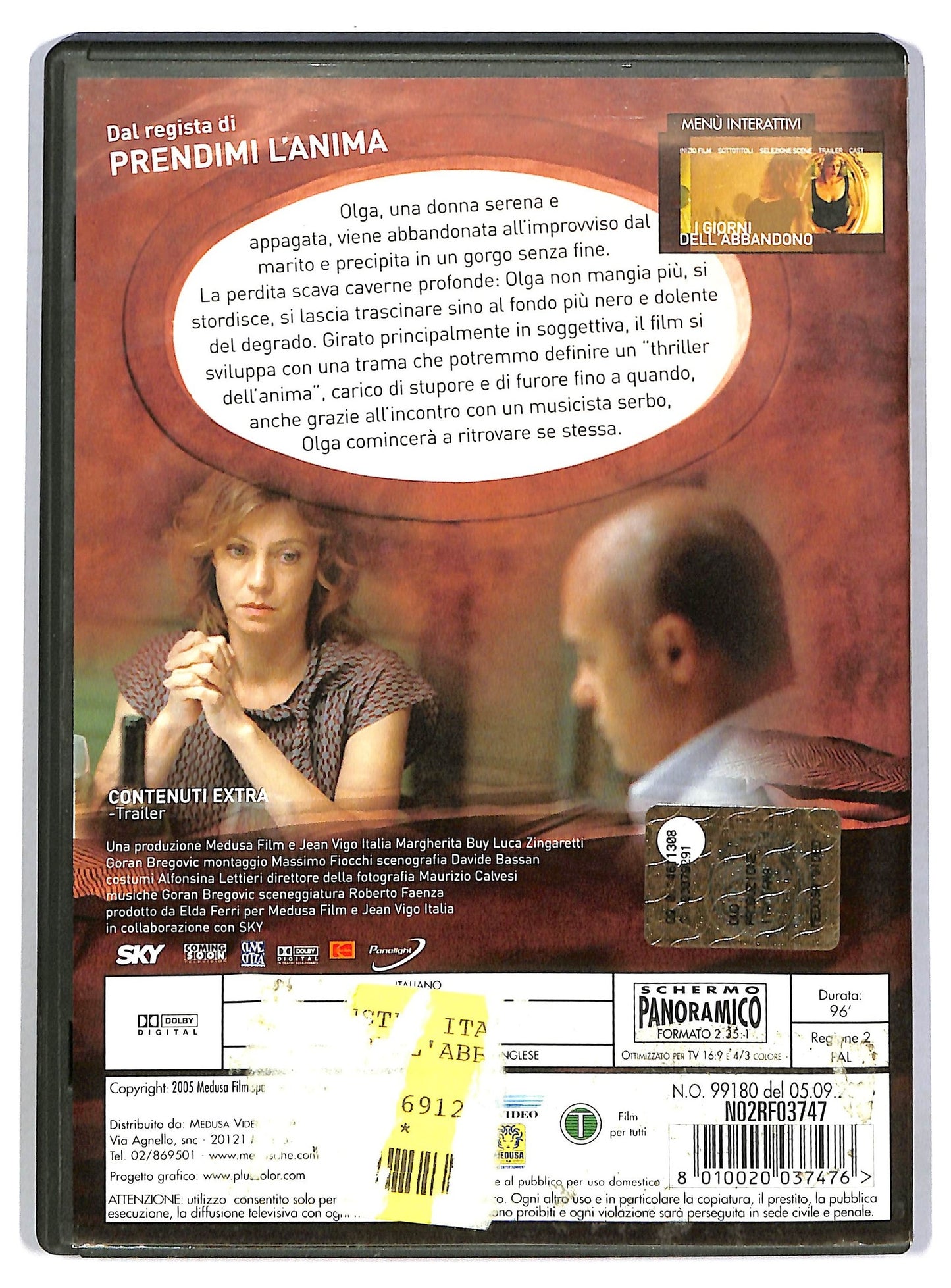 EBOND i giorni dell'abbandono Noleggio DVD D782448