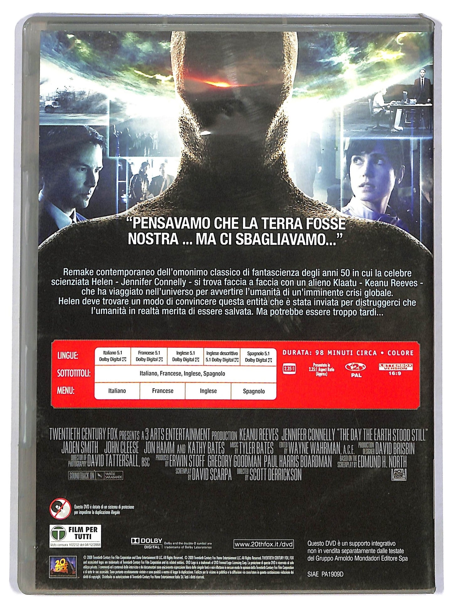 EBOND Ultimatum alla Terra EDITORIALE DVD D782532