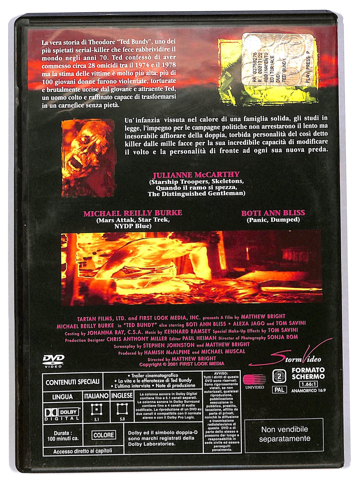 EBOND Ted Bundy EDITORIALE DVD D782603
