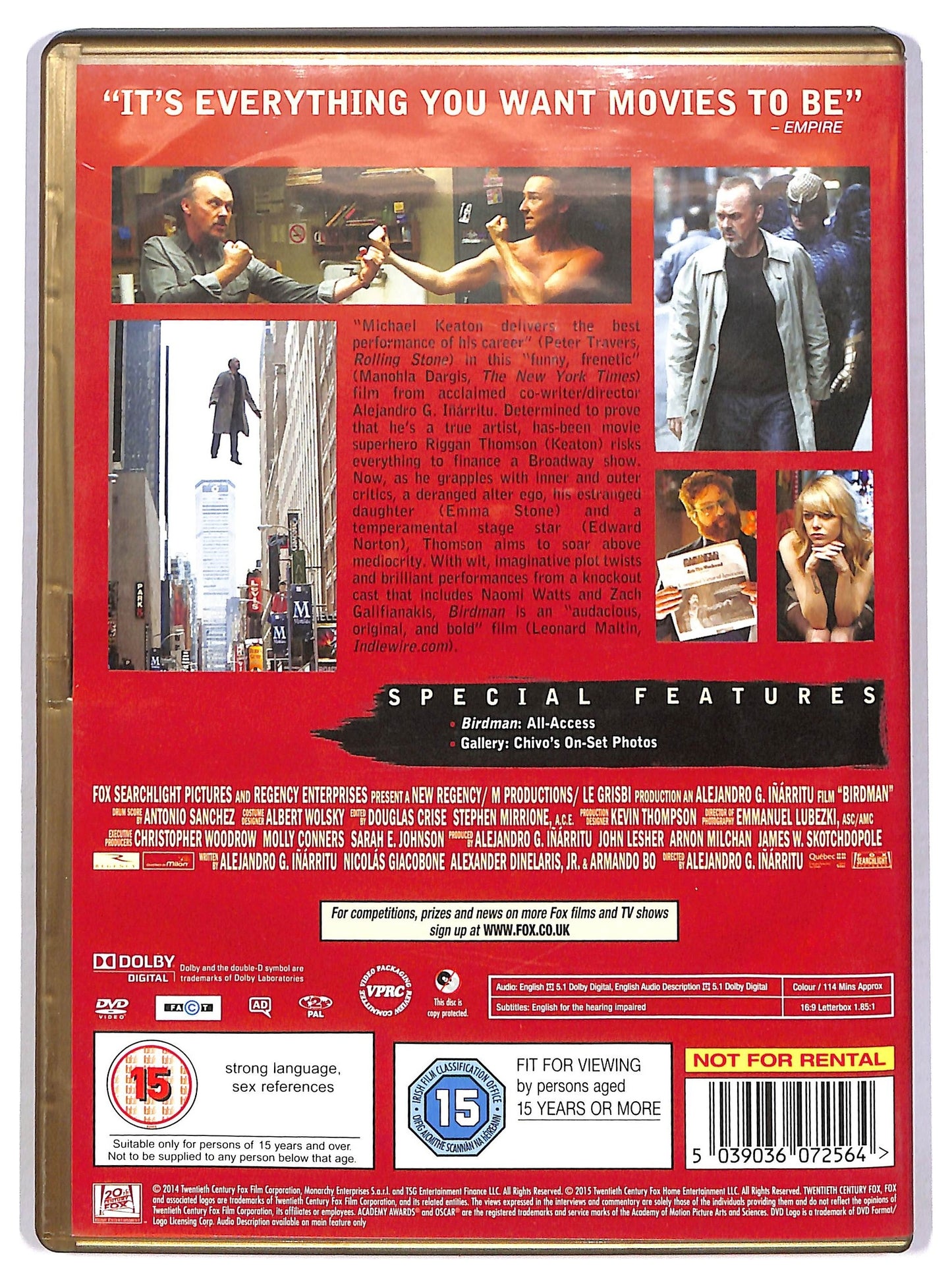 EBOND Birdman edizione Regno unito - no ita DVD D782638