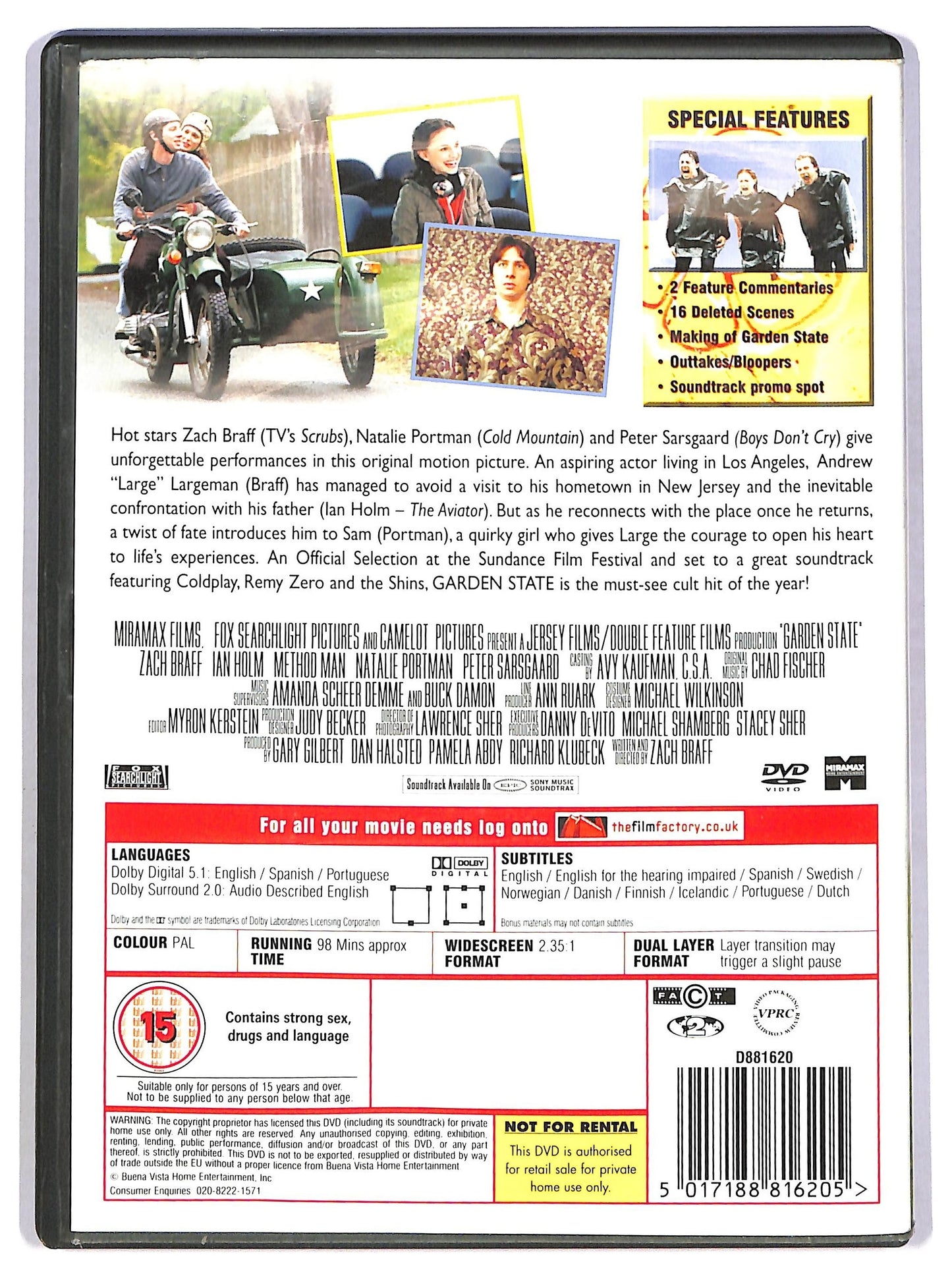 EBOND Garden State edizione UK DVD D782639