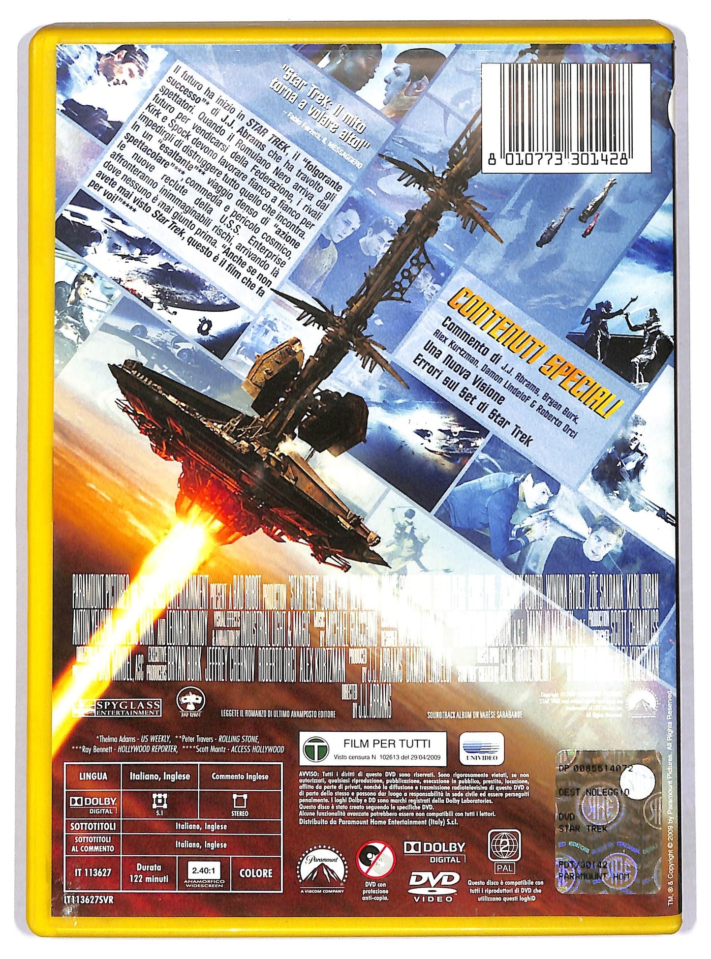 EBOND Star Trek (2009) Di J.j. Abrams DVD Ex Noleggio D782741