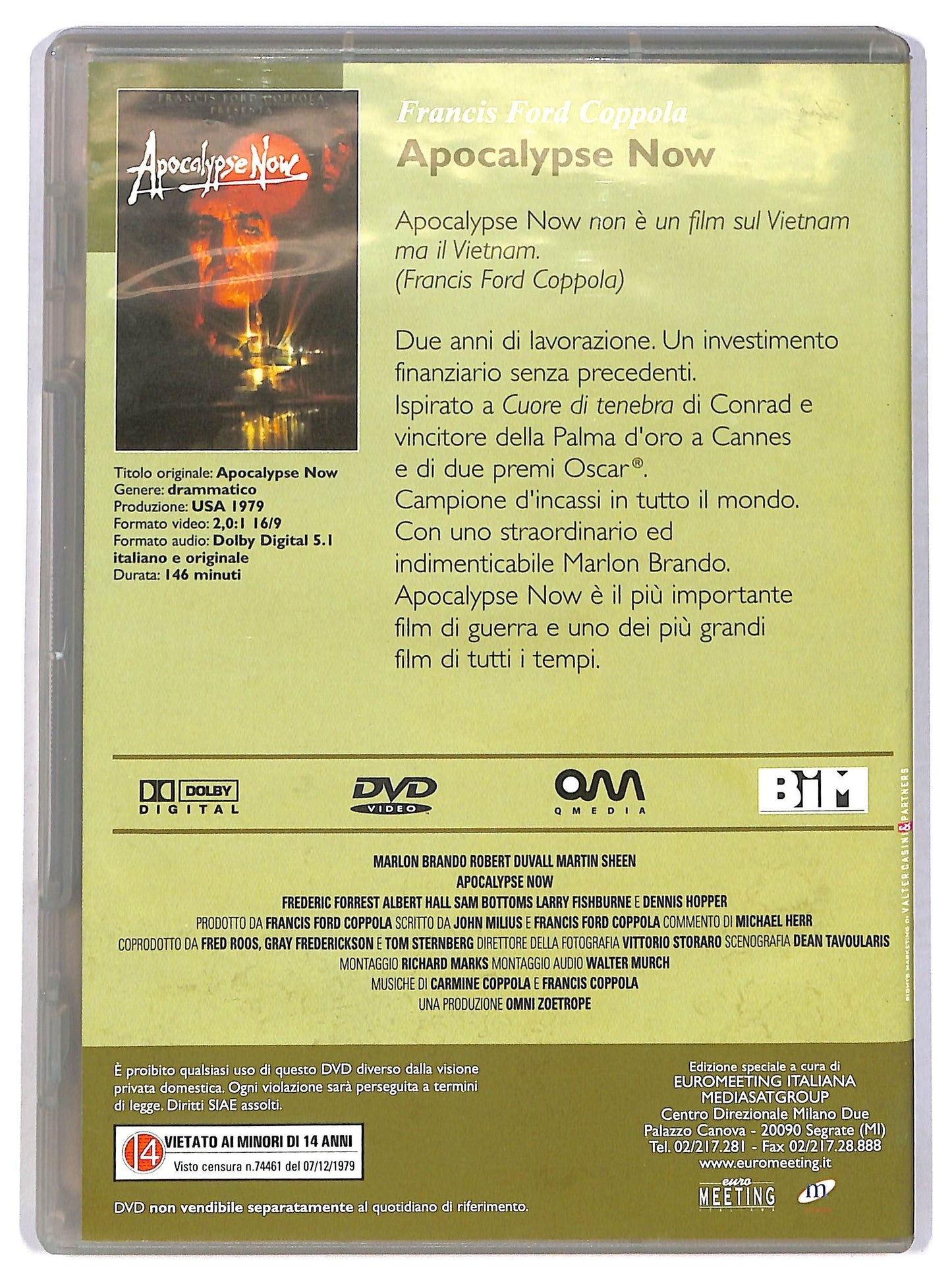 EBOND Apocalypse Now DVD Editoriale D782830