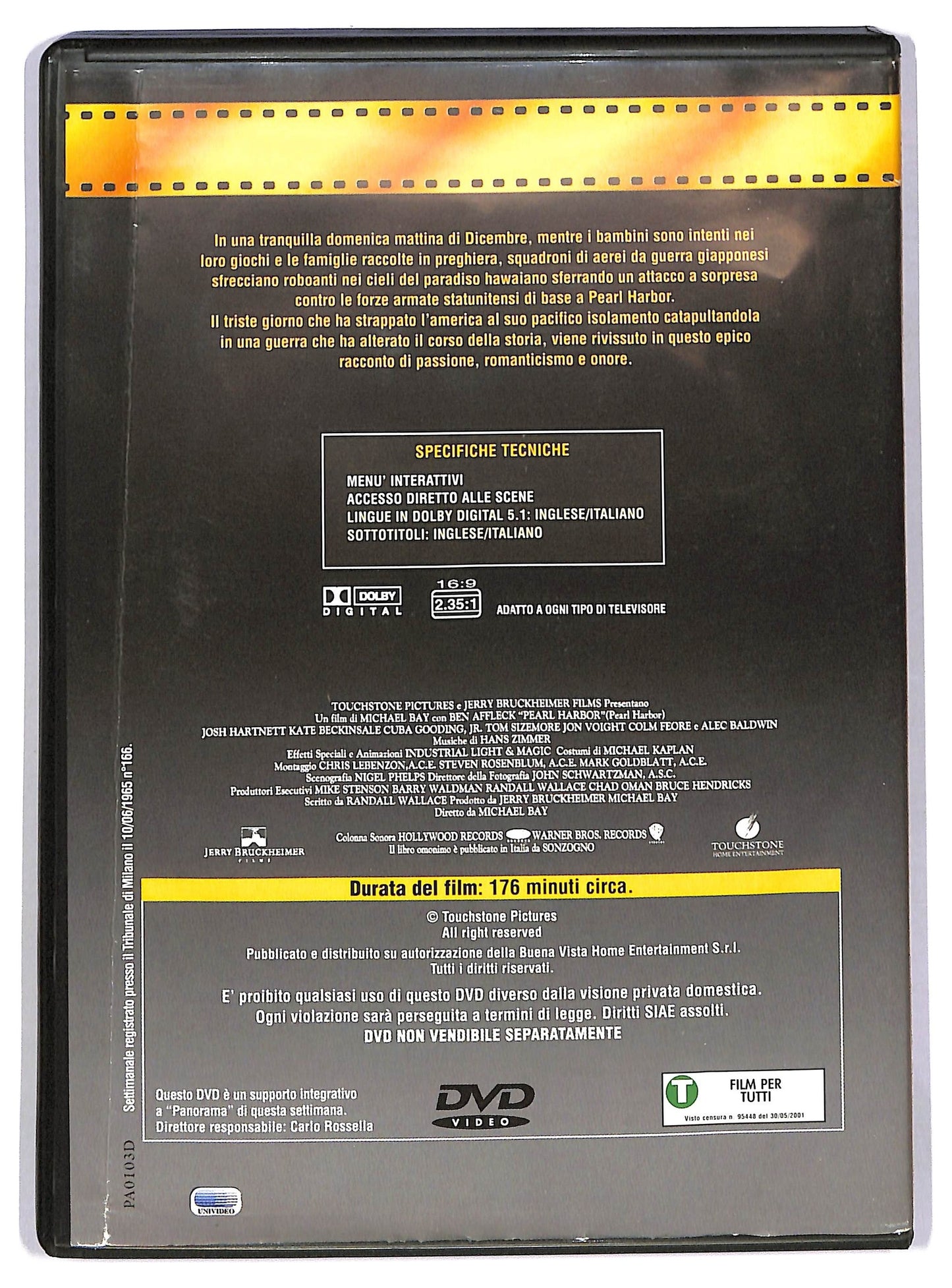 EBOND Pearl Harbor EDITORIALE DVD D782908
