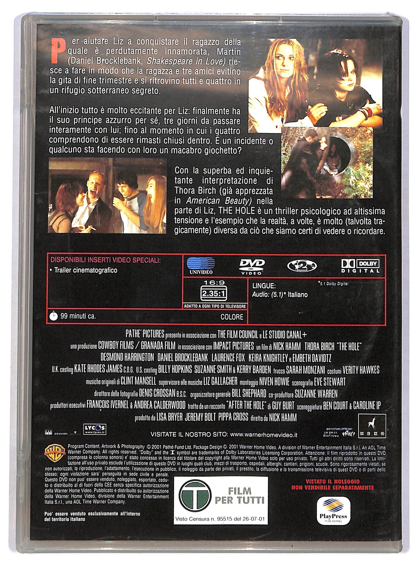 EBOND The Hole EDITORIALE DVD D782931
