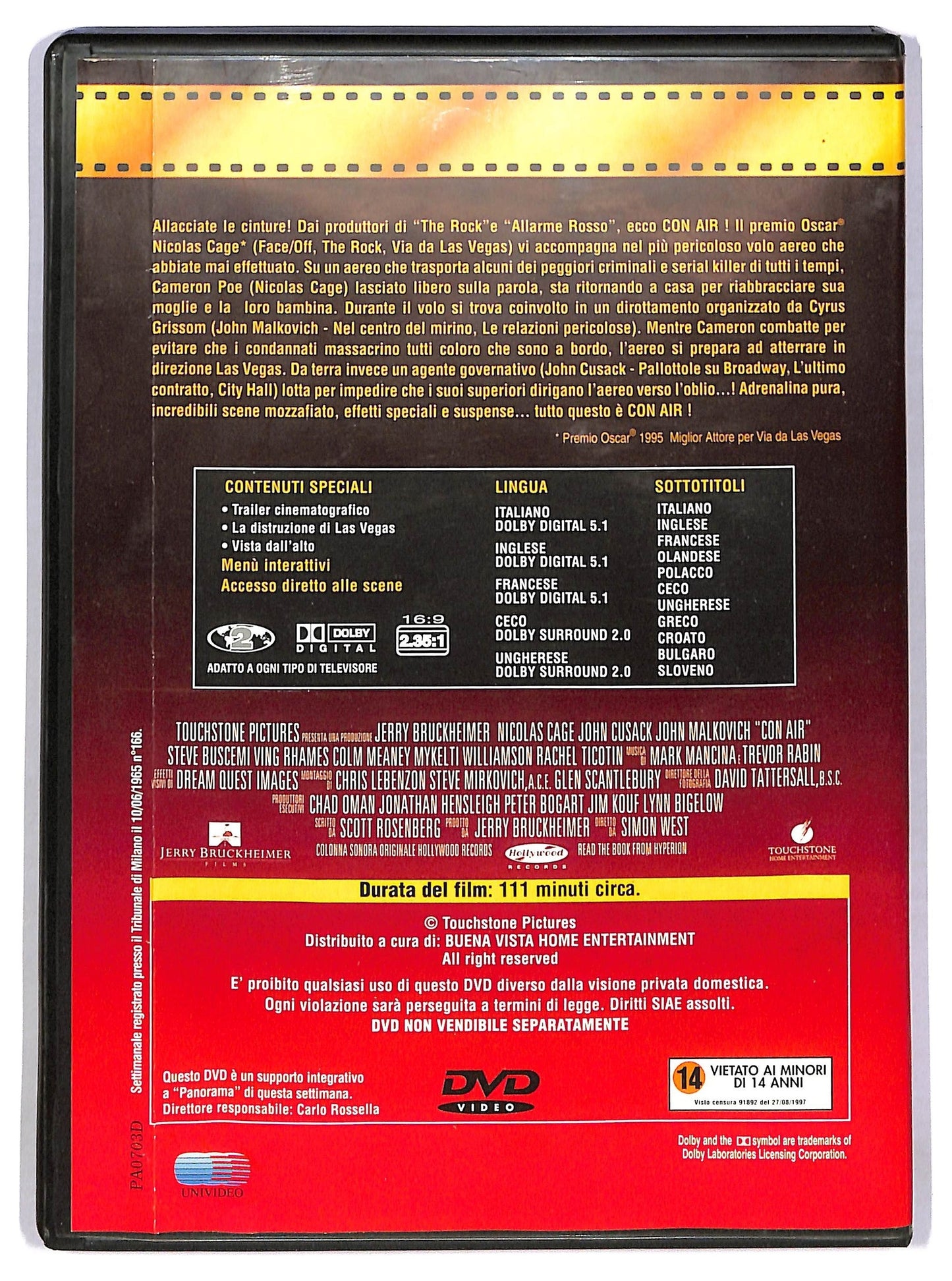 EBOND Con Air EDITORIALE DVD D782940
