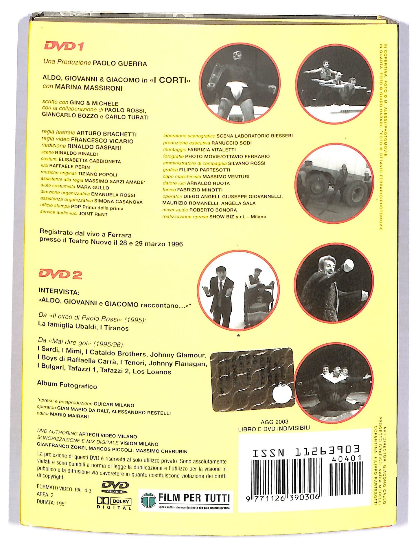 EBOND Non Solo I Corti + 1 Ora Di Sketch Inediti DVD + Libro D782953