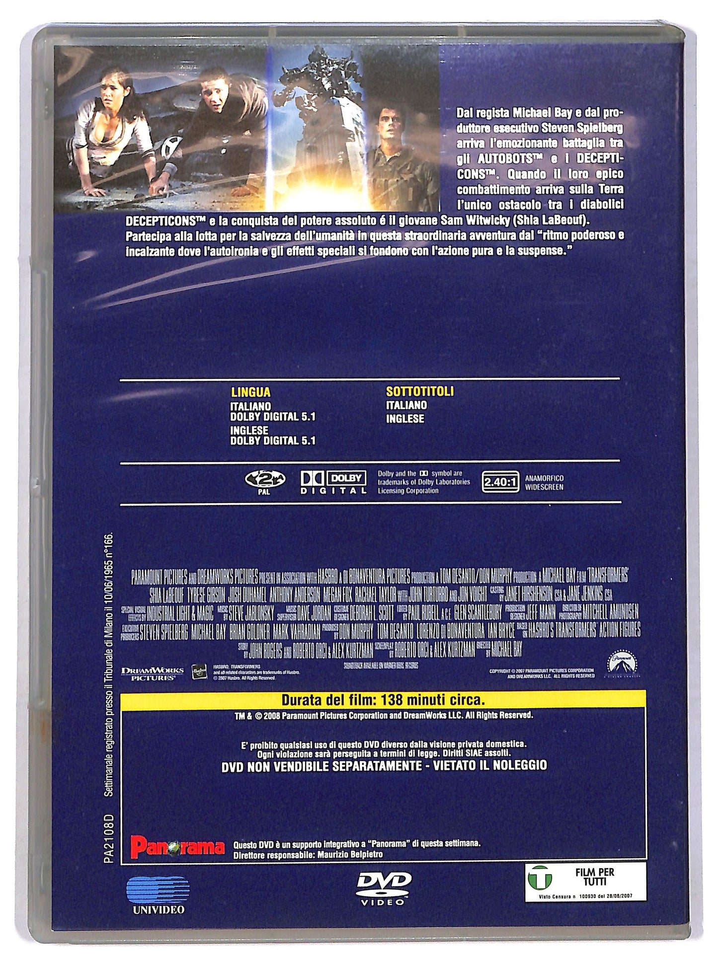 EBOND Transformer DVD Editoriale D782957