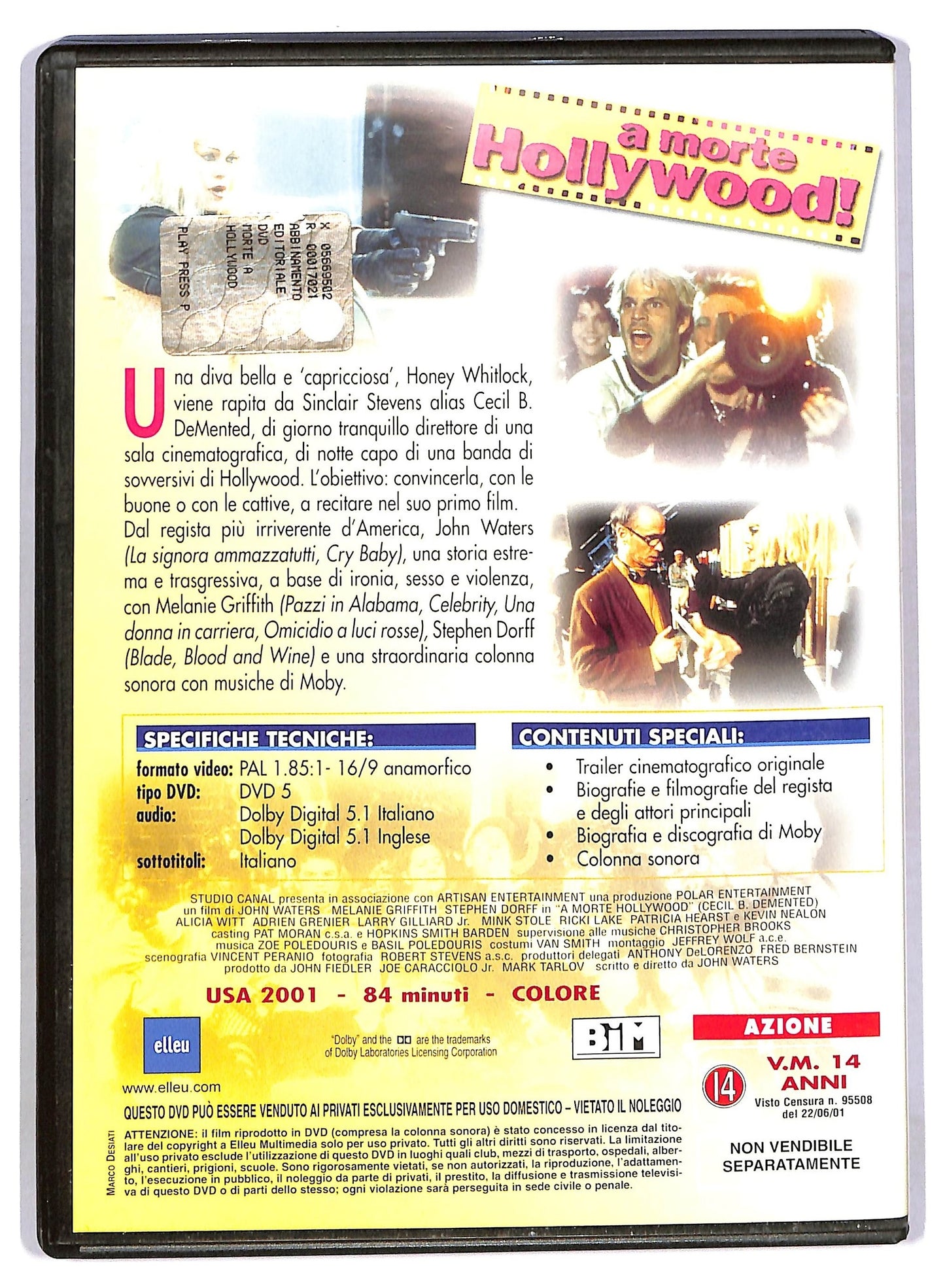 EBOND A morte Hollywood! EDITORIALE DVD D783014
