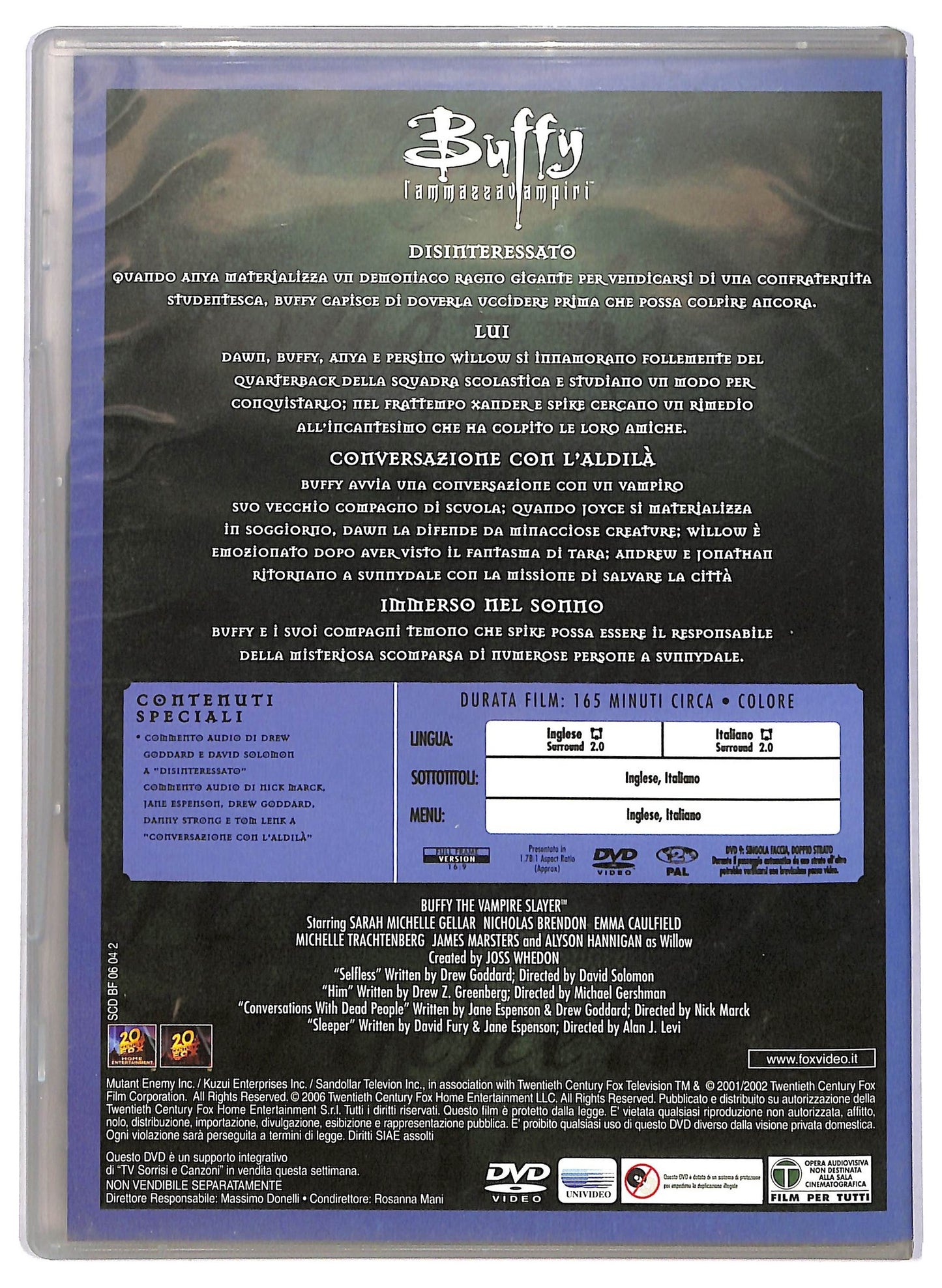 EBOND Buffy l'ammazzavampiri stagione sette disco 2 EDITORIALE DVD D783052