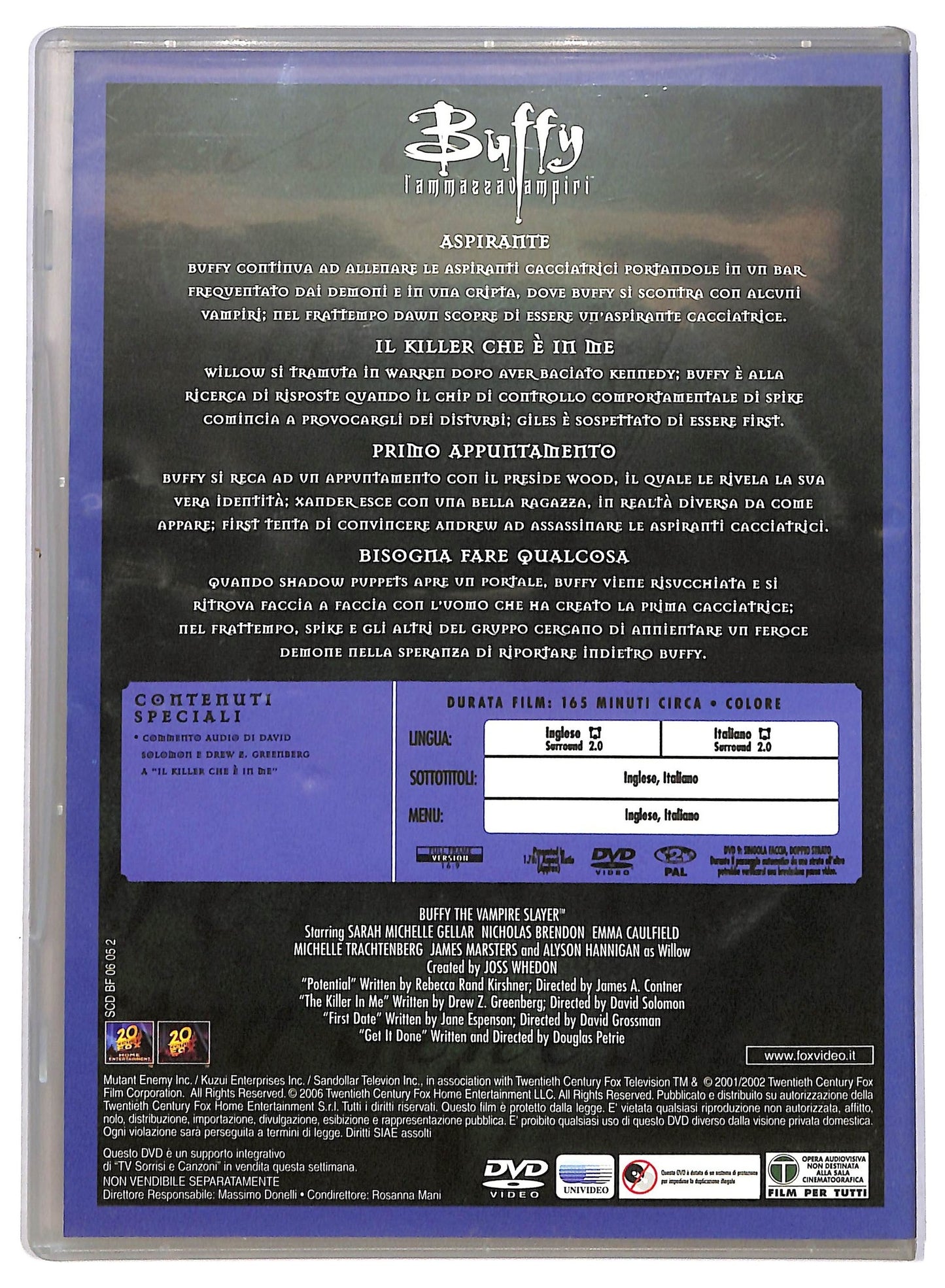 EBOND Buffy l'ammazzavampiri stagione 7 disco 4 EDITORIALE DVD D783055