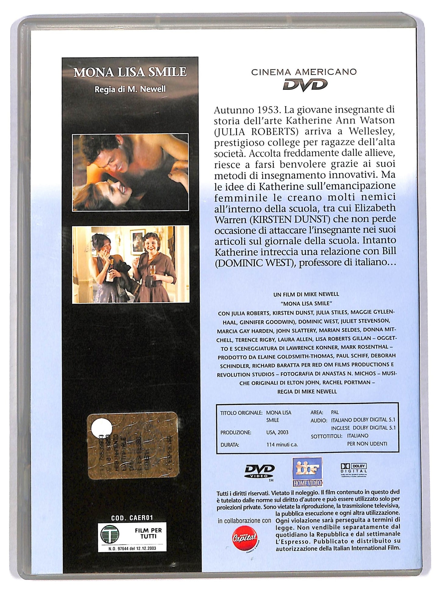 EBOND Mona Lisa smile EDITORIALE DVD D783211
