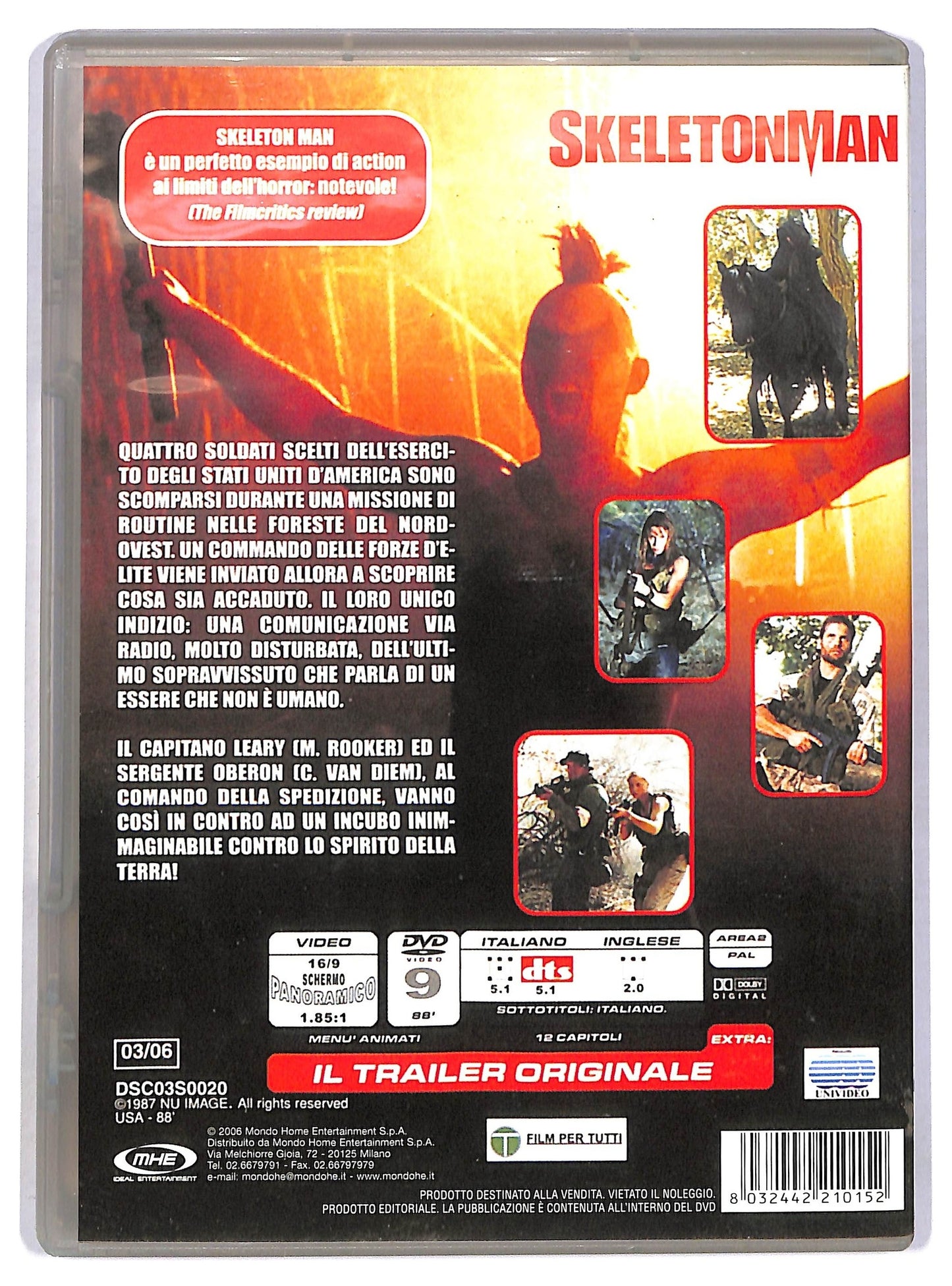 EBOND skeletonman DVD EDITORIALE D783236