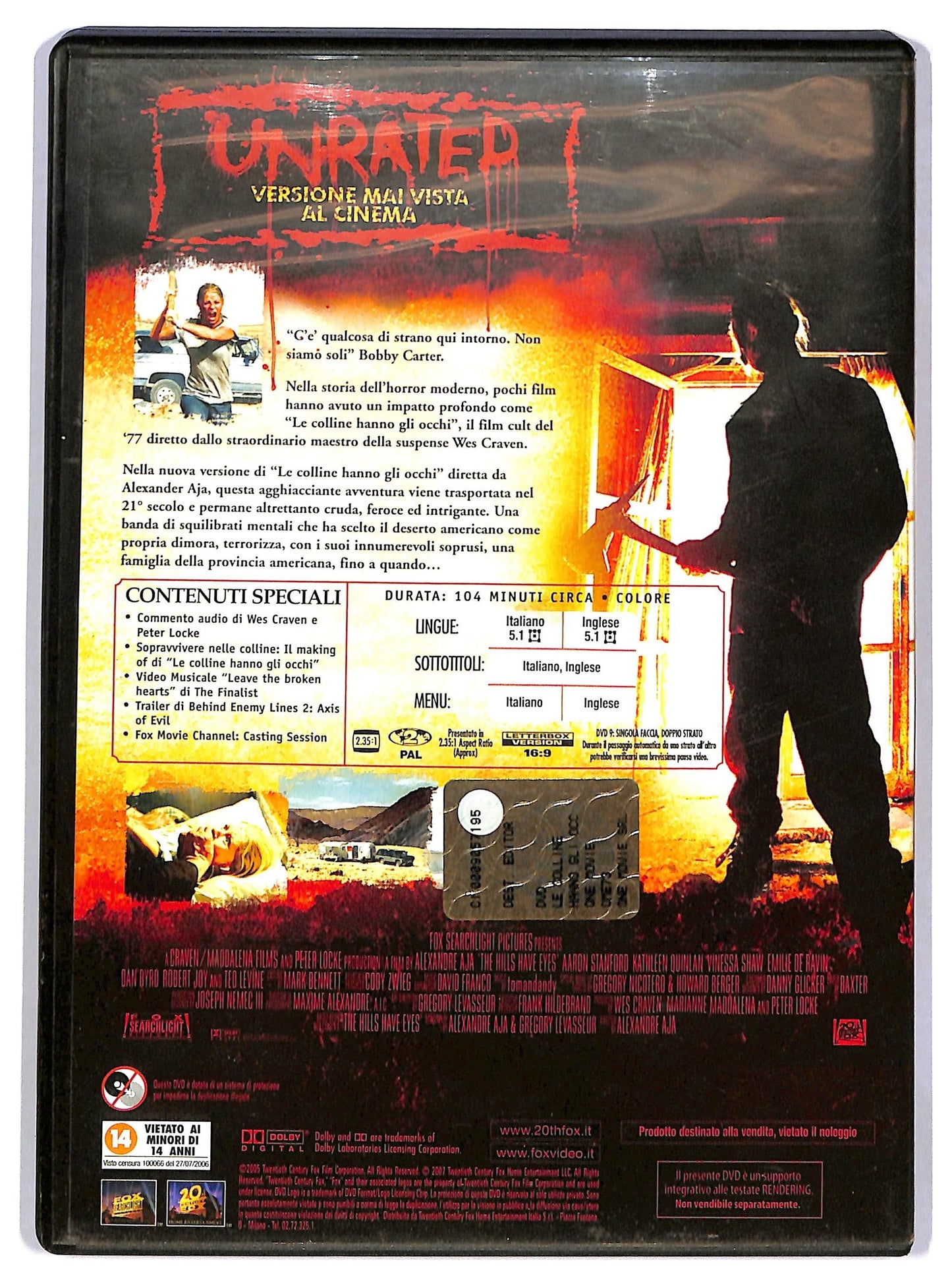 EBOND Le colline hanno gli occhi EDITORIALE DVD D783242