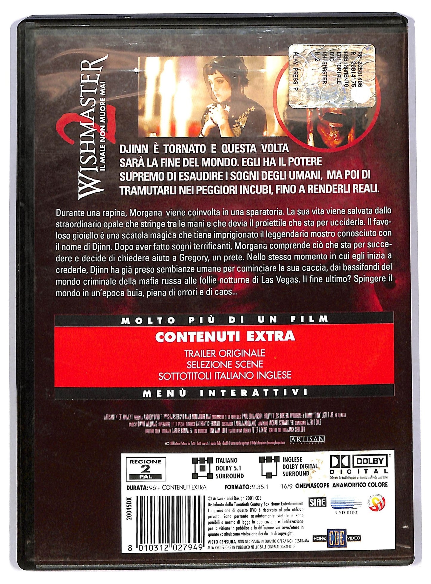 EBOND Wishmaster 2. Il Male Non Muore Mai DVD D783244