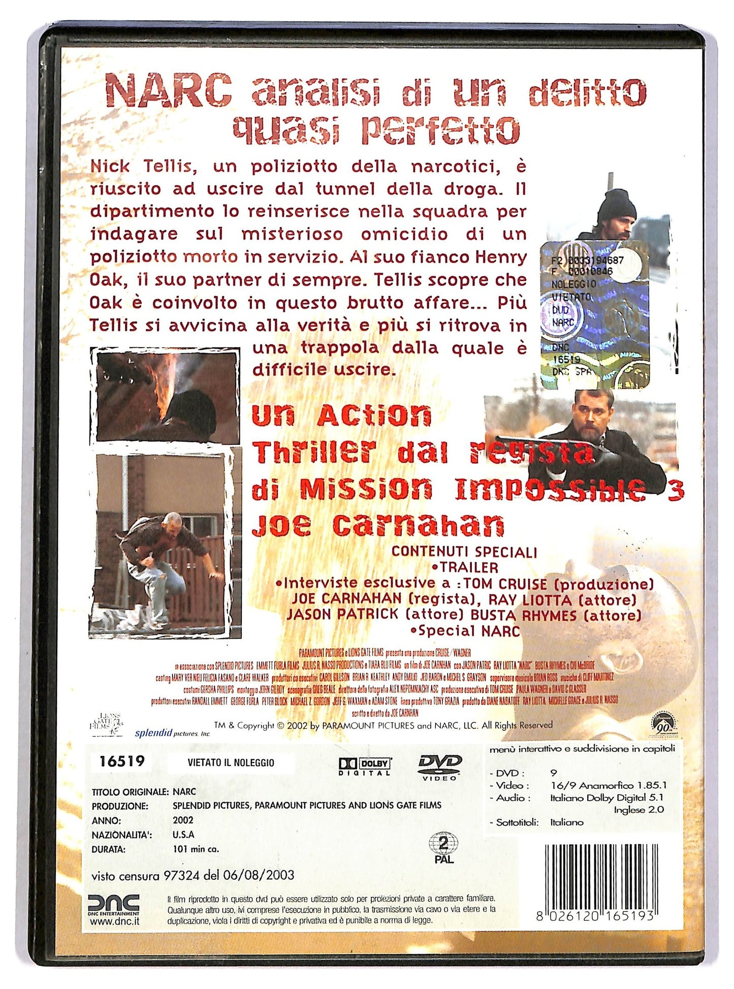 EBOND Narc - Analisi di un delitto DVD D783604