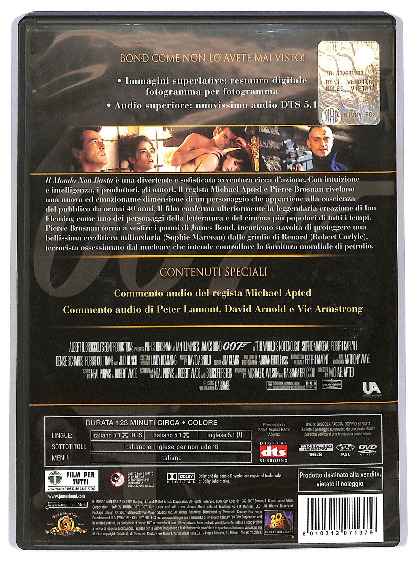 EBOND 007 - Il Mondo Non Basta DVD D783732