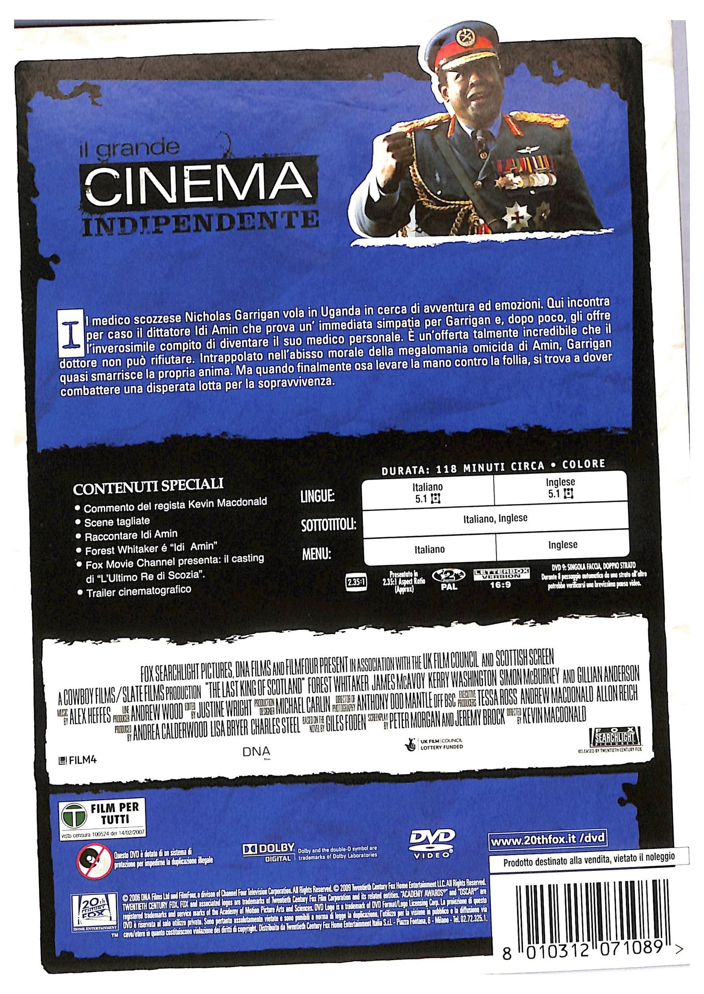 EBOND L' Ultimo Re Di Scozia DVD D783841