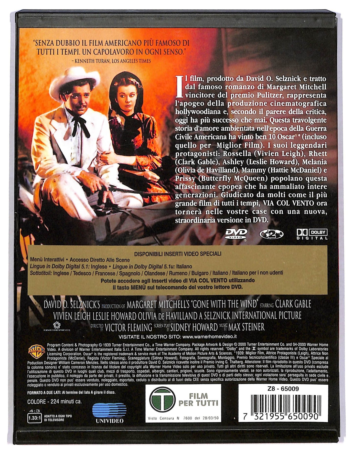 EBOND Via col vento SNAPPER DVD D783855
