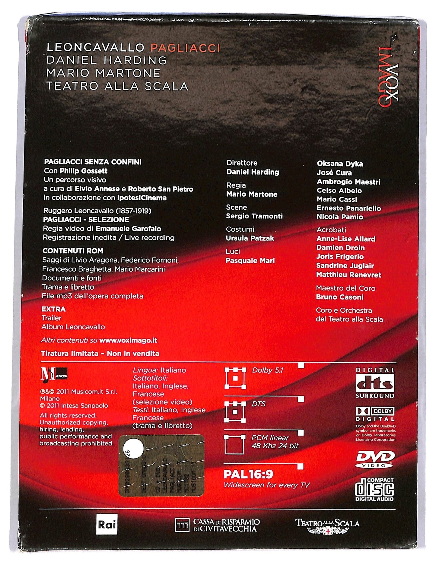 EBOND Leoncavallo - Pagliacci - Daniel Harding - Mario Martone DVD D783915