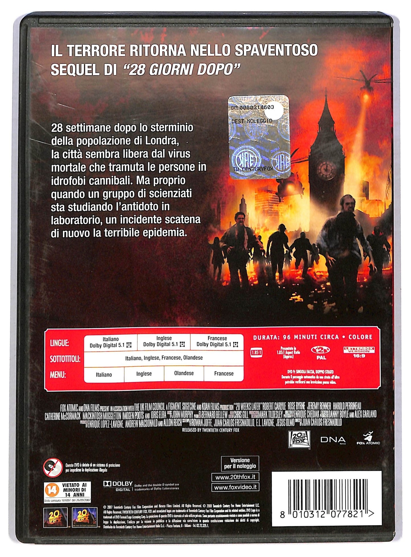 EBOND 28 settimane dopo NOLEGGIO DVD D784007