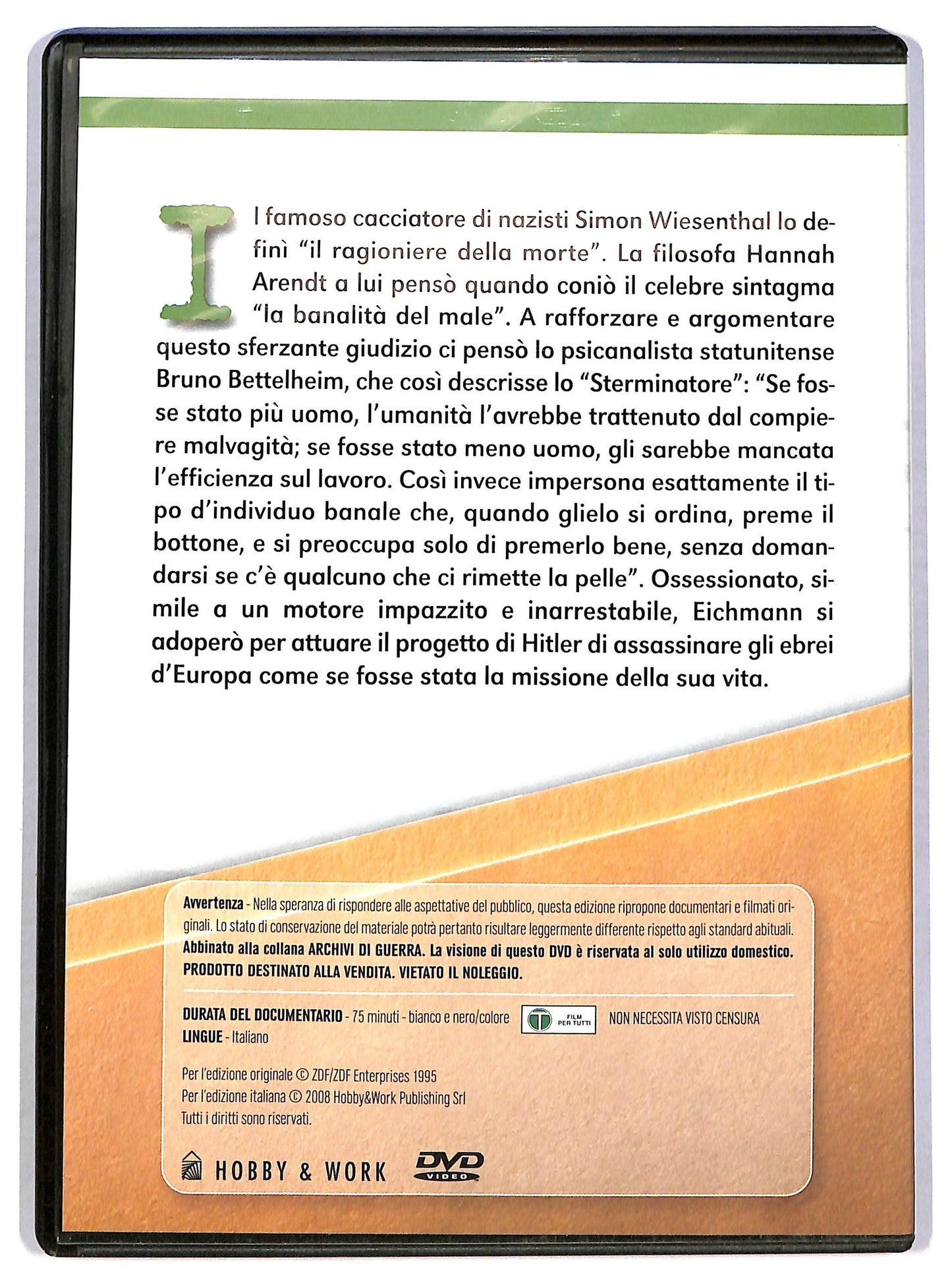 EBOND Adolf Eichmann - archivi di guerra DVD EDITORIALE D784013