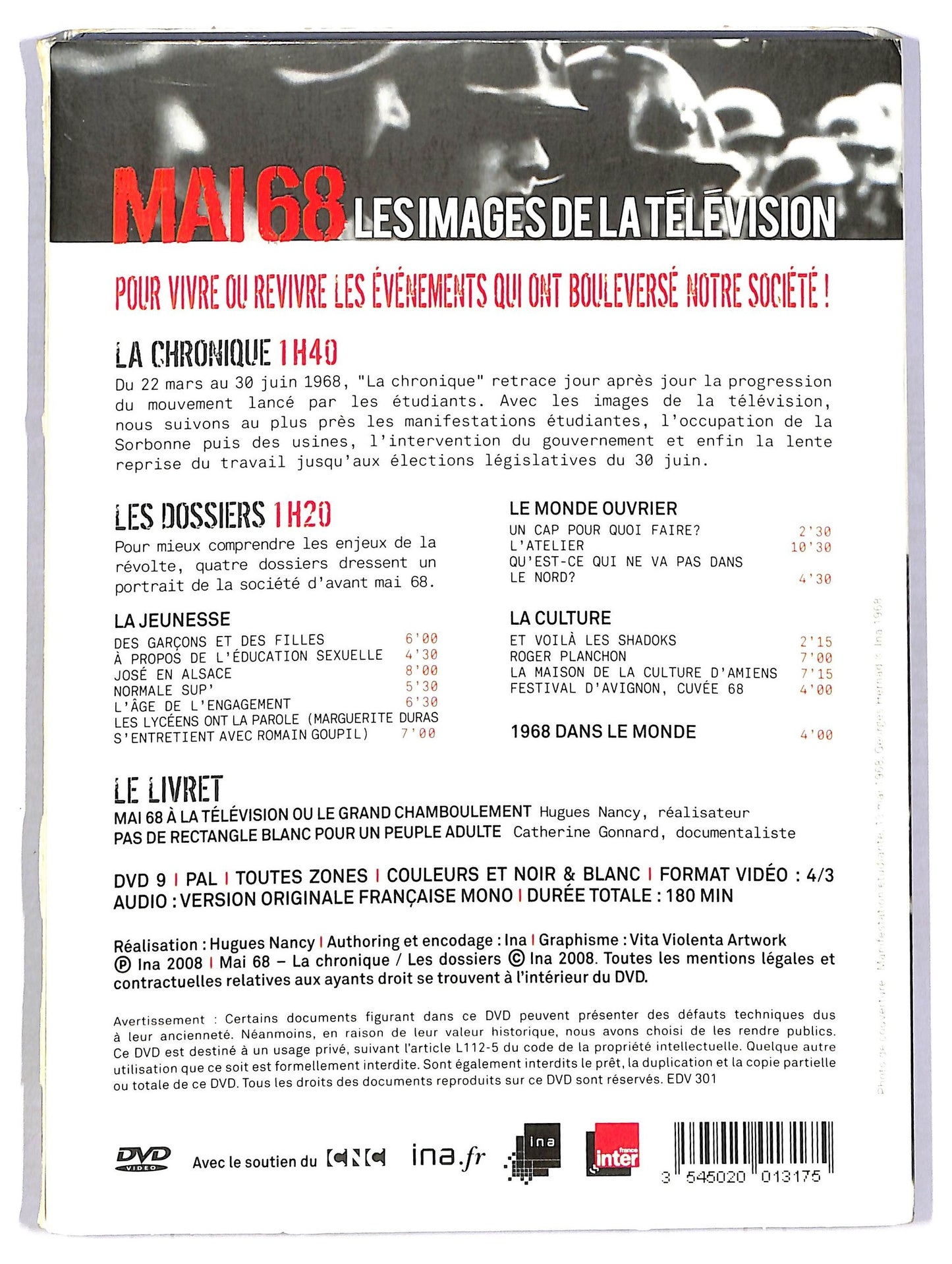 EBOND Mai 68 - les images de television - no ita DVD D784027