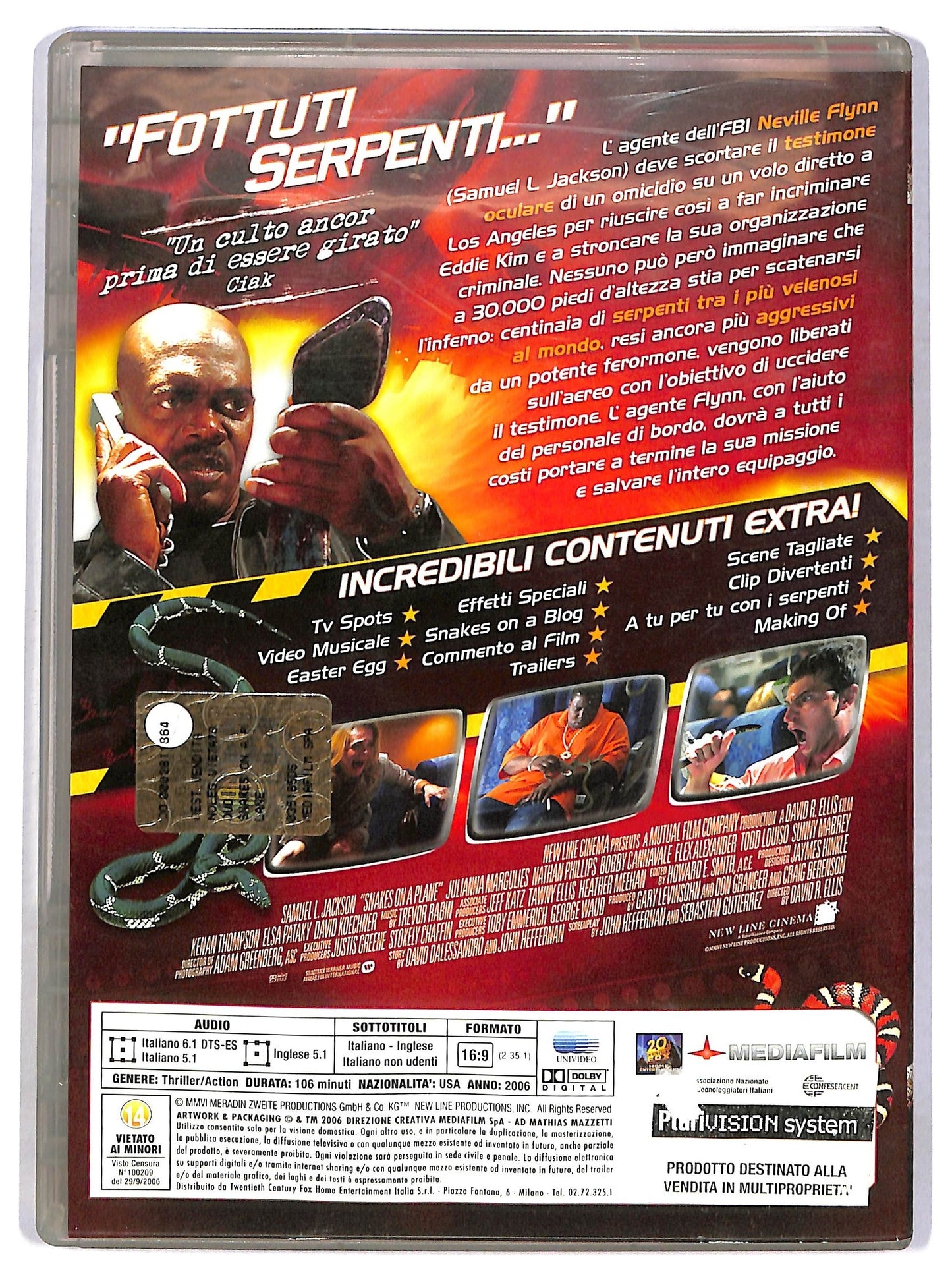 EBOND snakes on a plane EDIZIONE SPECIALE DVD D784044