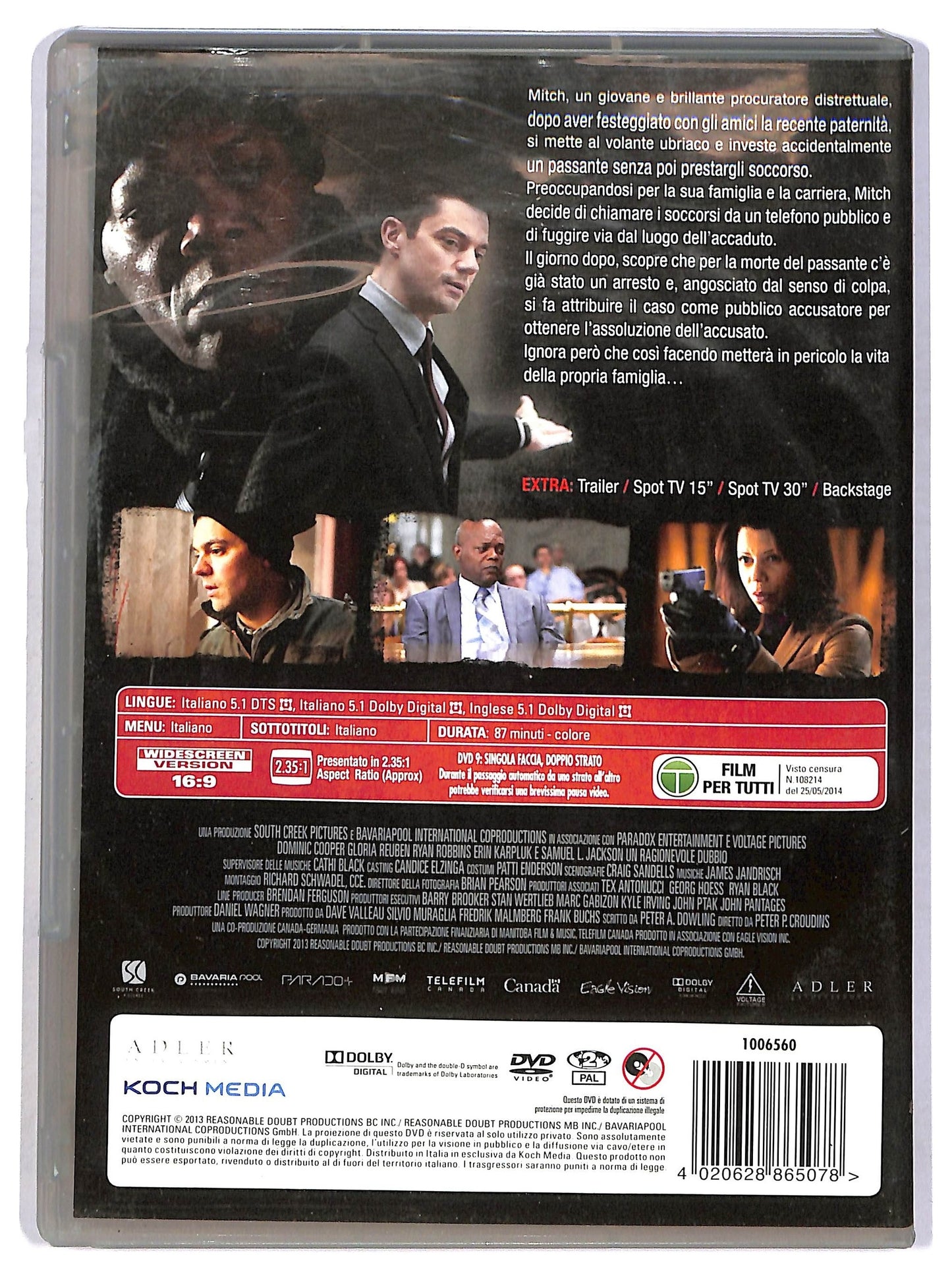 EBOND Un ragionevole dubbio NOLEGGIO DVD D784101