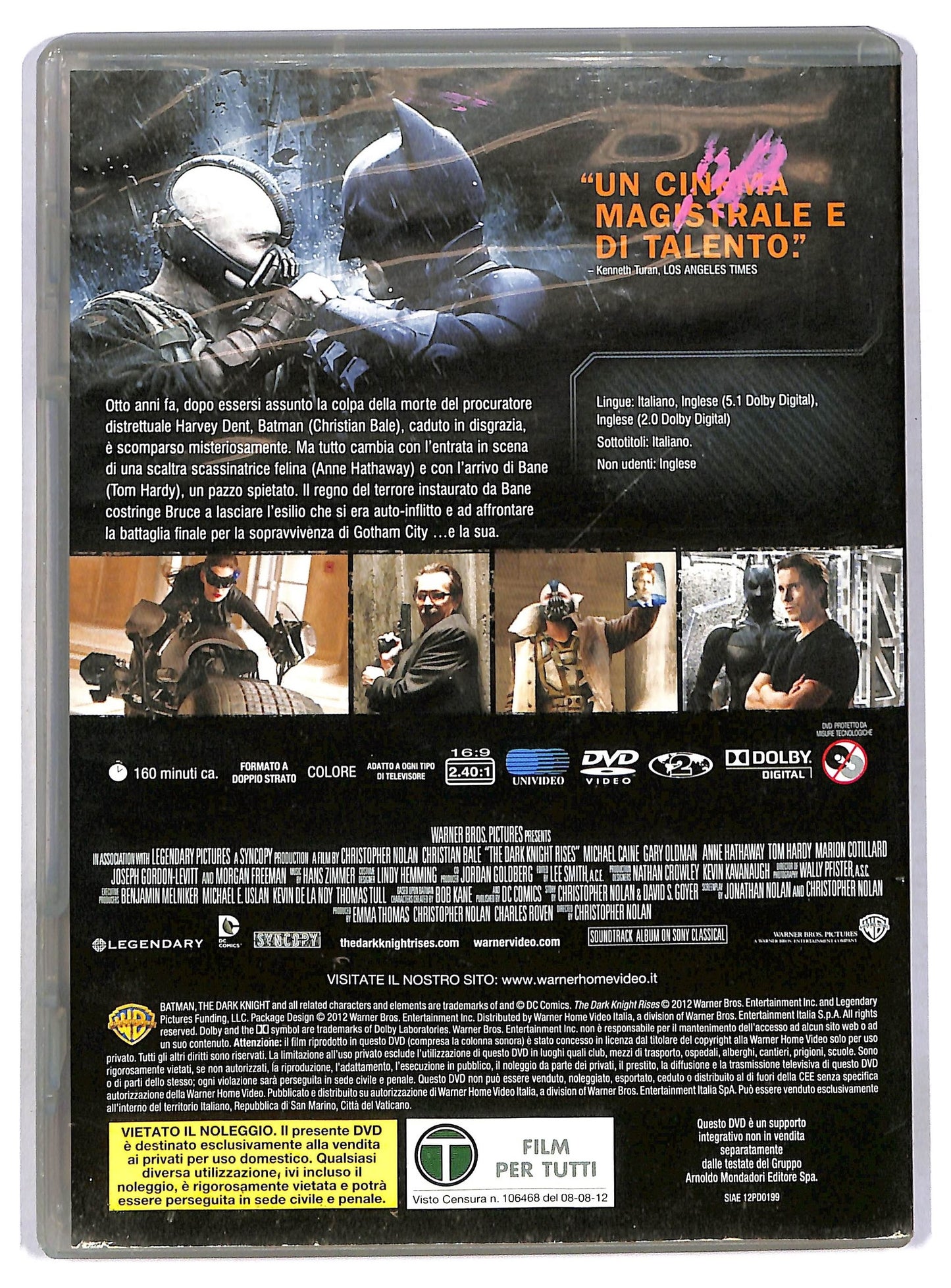 EBOND Il cavaliere oscuro - Il ritorno EDITORIALE DVD D784126