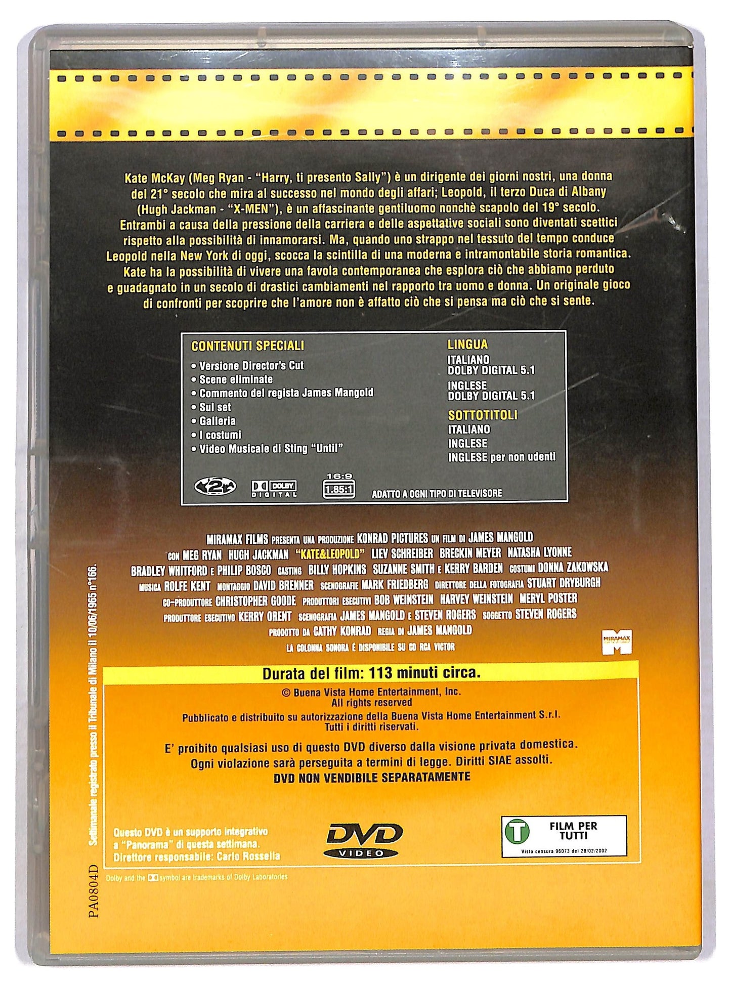 EBOND Kate e Leopold DVD D784150